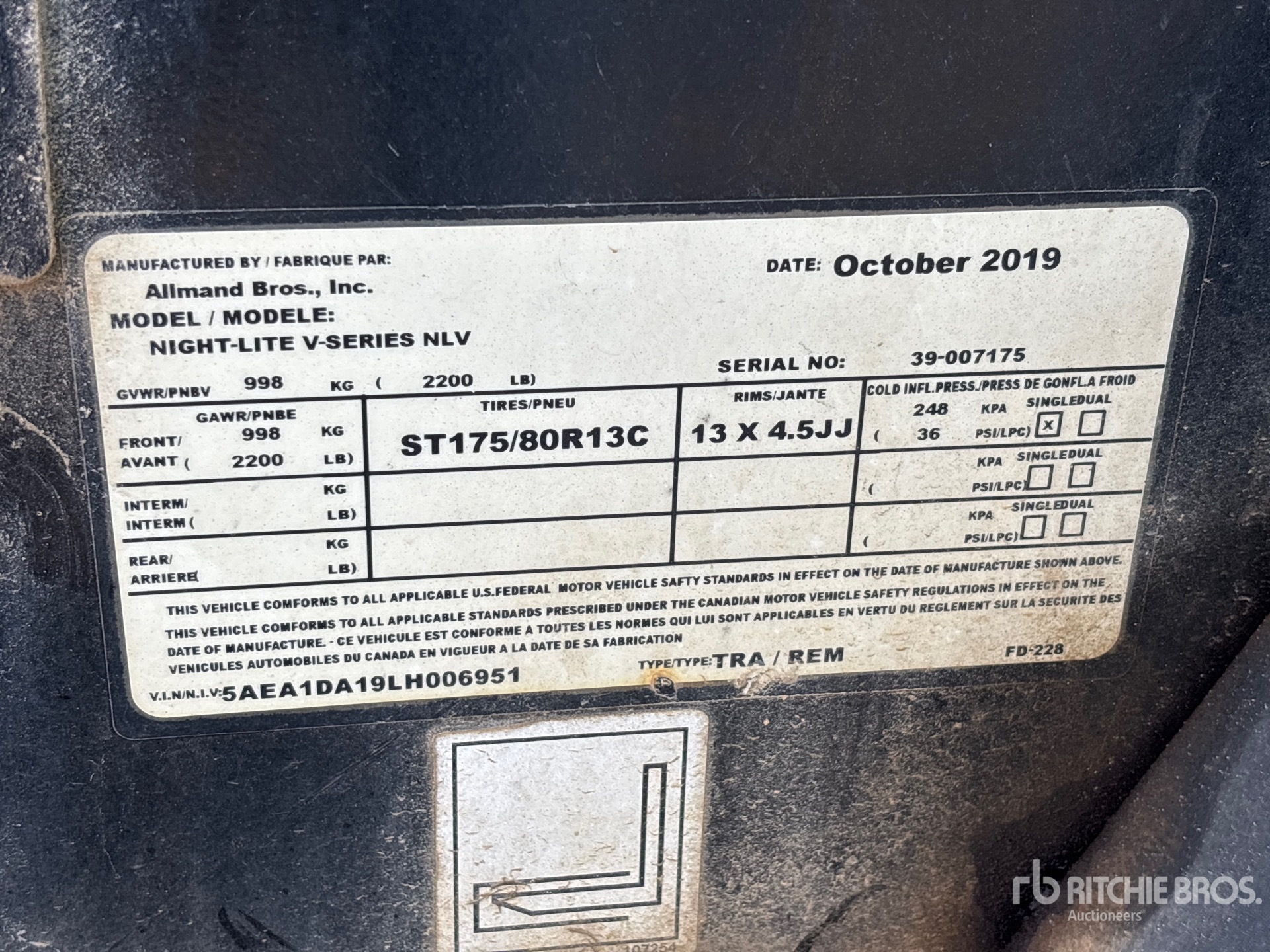 2019 Allmand NLV-K1005C
