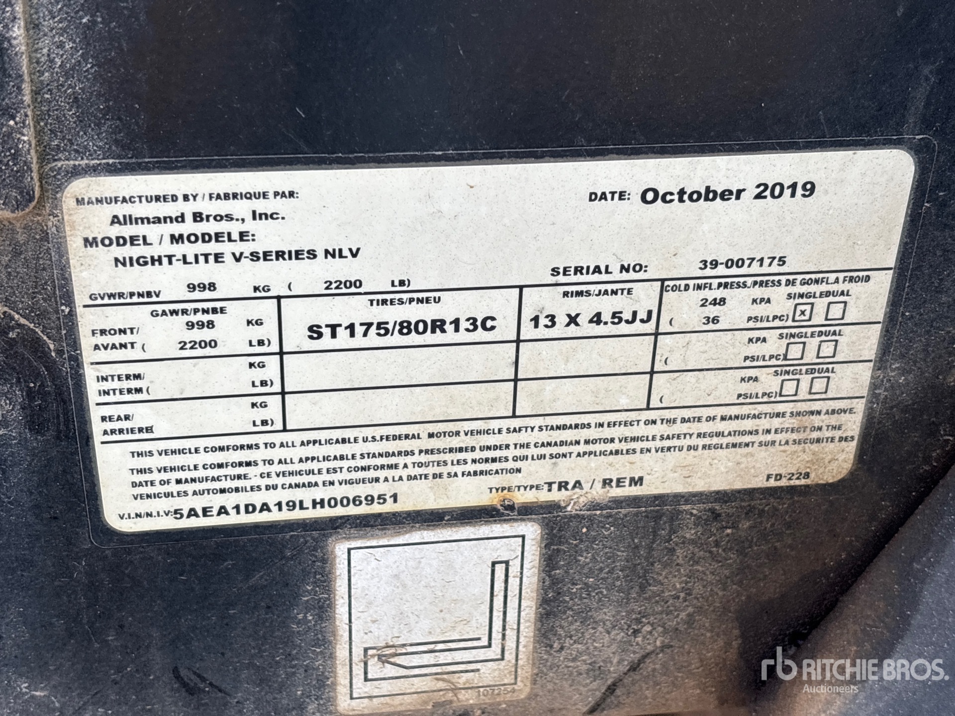 2019 Allmand NLV-K1005C