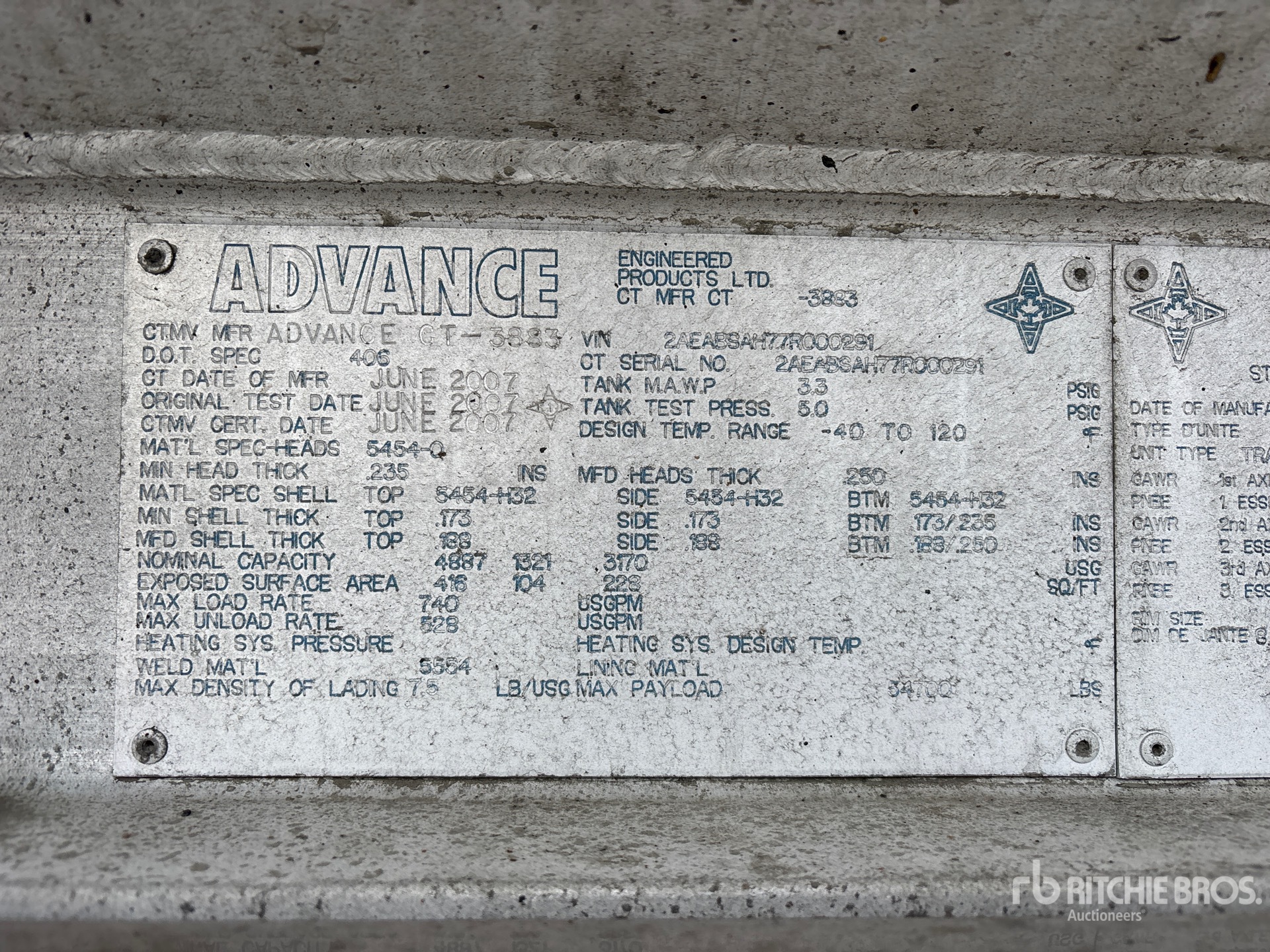 2007 Advance 35500 L Tri/A Super B-Train Lead