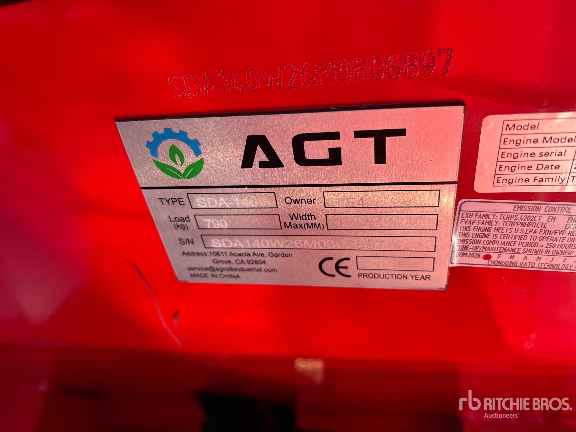 2026 AGT SDA140W