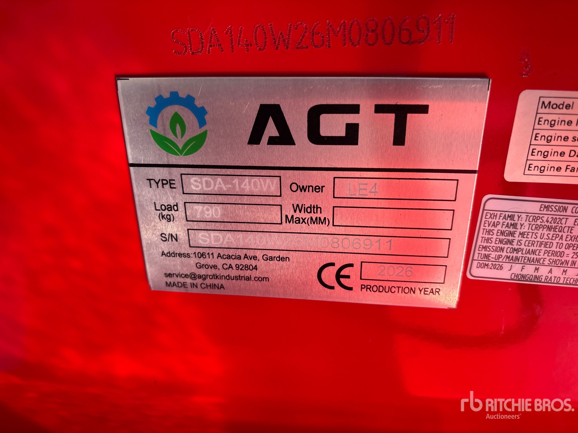 2026 AGT SDA140W