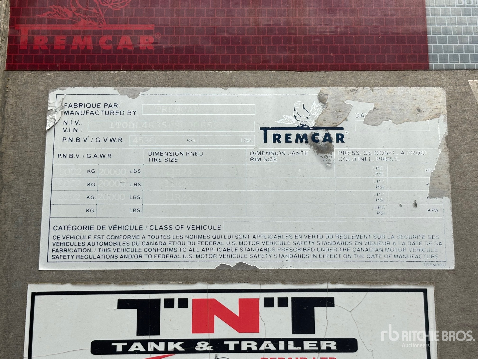 2013 Tremcar 45850 L Tri/A