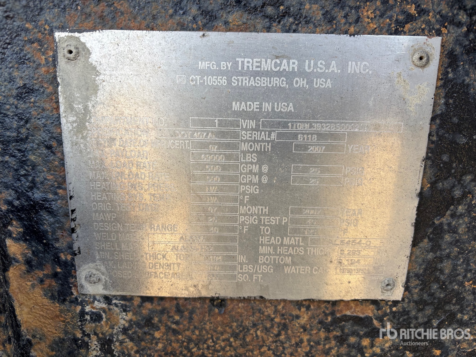 2008 Tremcar 55000 L Super B-Train Lead