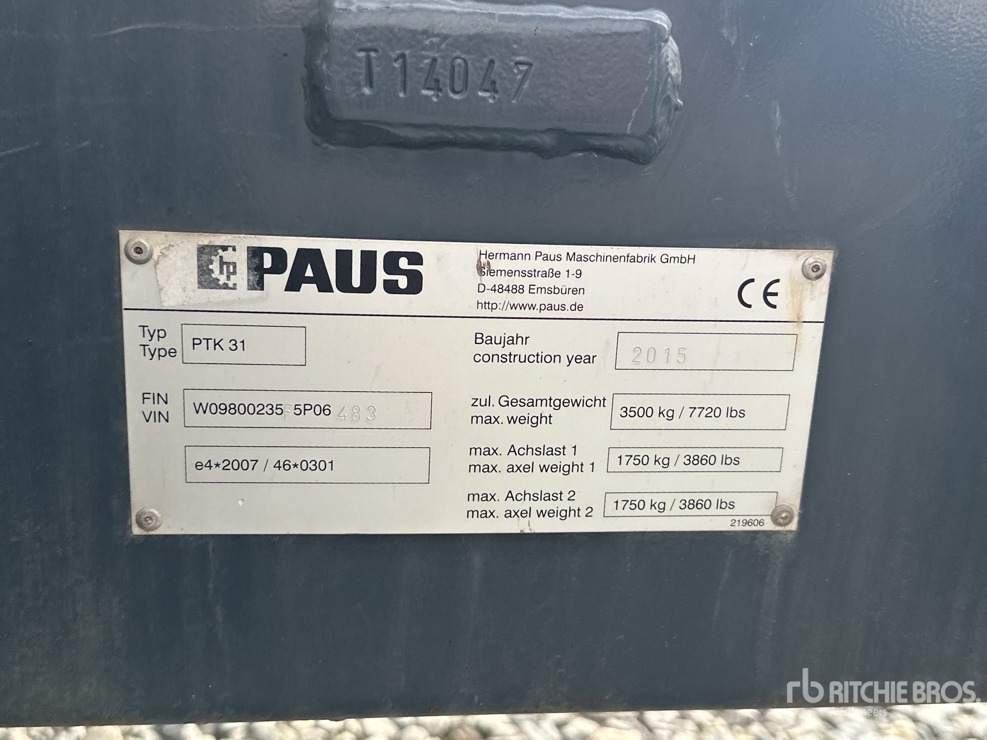 2015 Paus PTK31