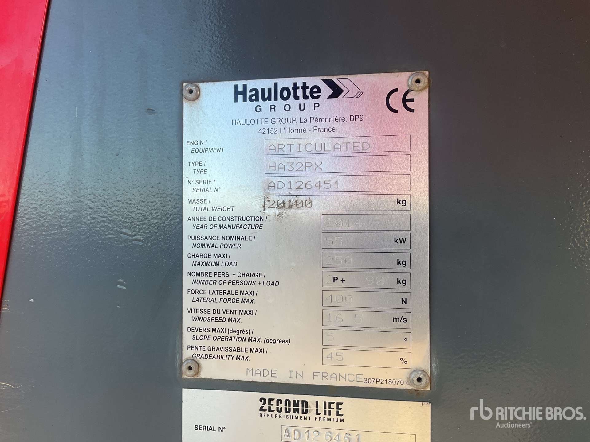 2014 Haulotte HA32PX