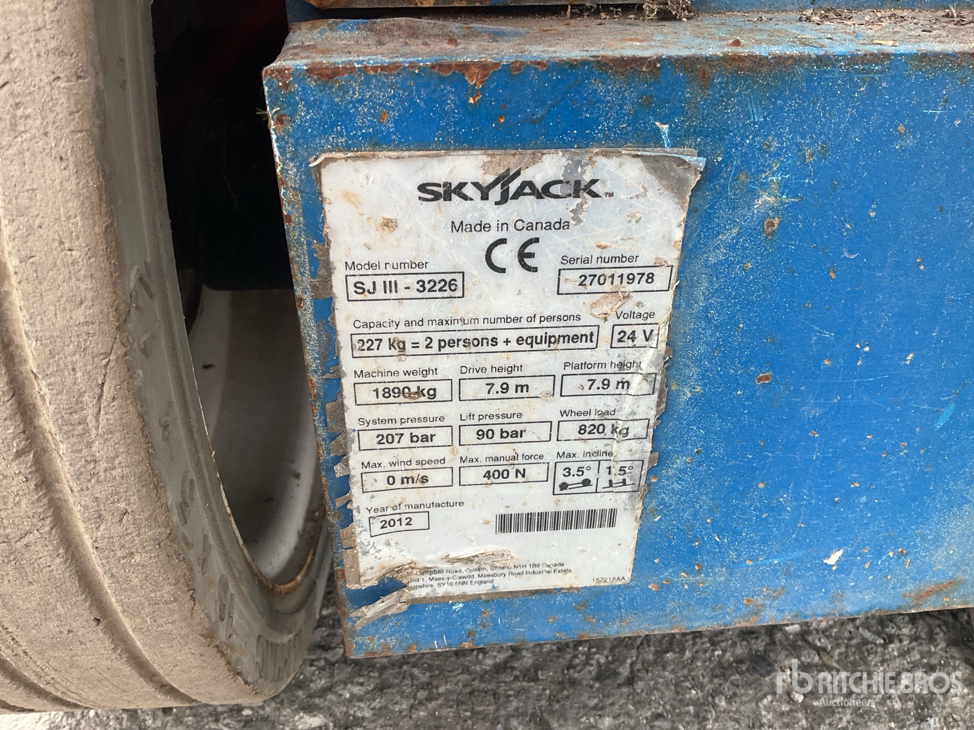 2012 Skyjack SJIII3226