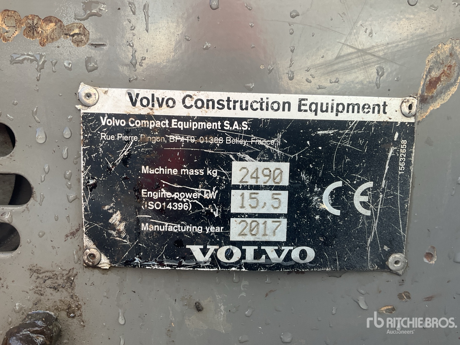 2017 Volvo ECR25D