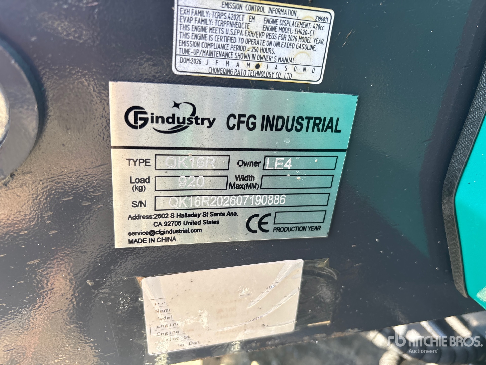 2026 CFG QK16R