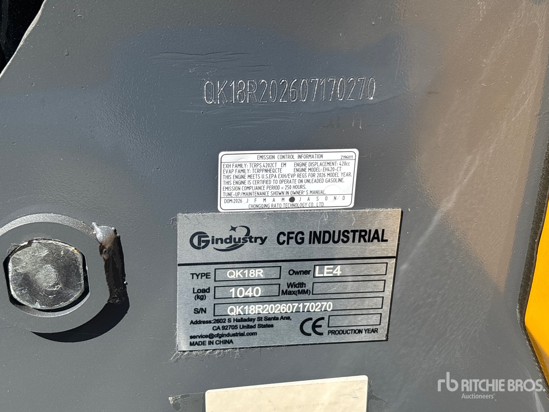 2026 CFG QK18R