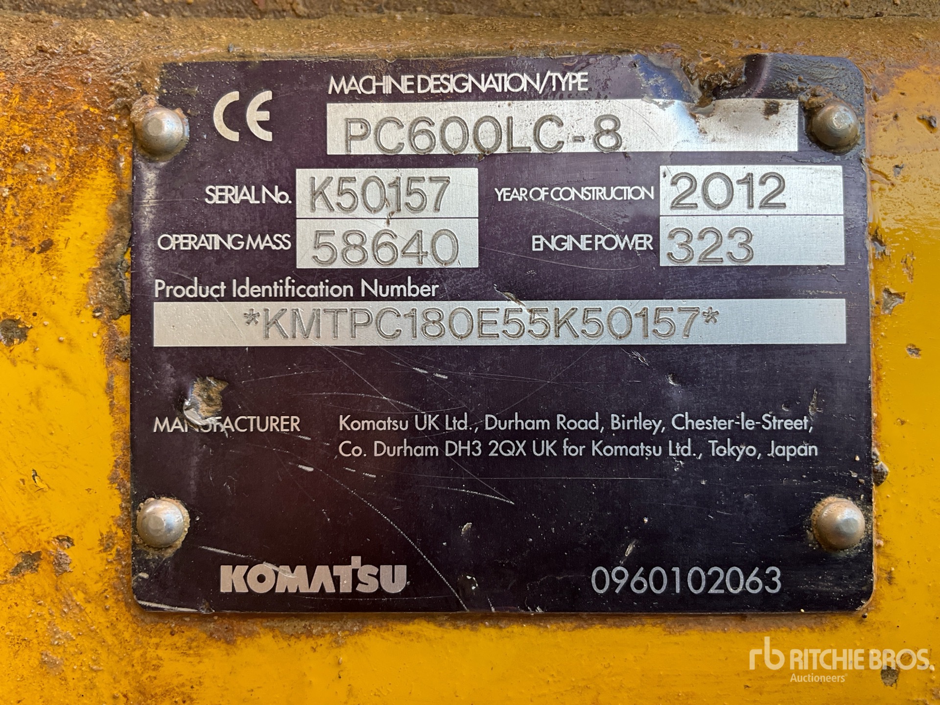 2012 Komatsu PC600LC-8