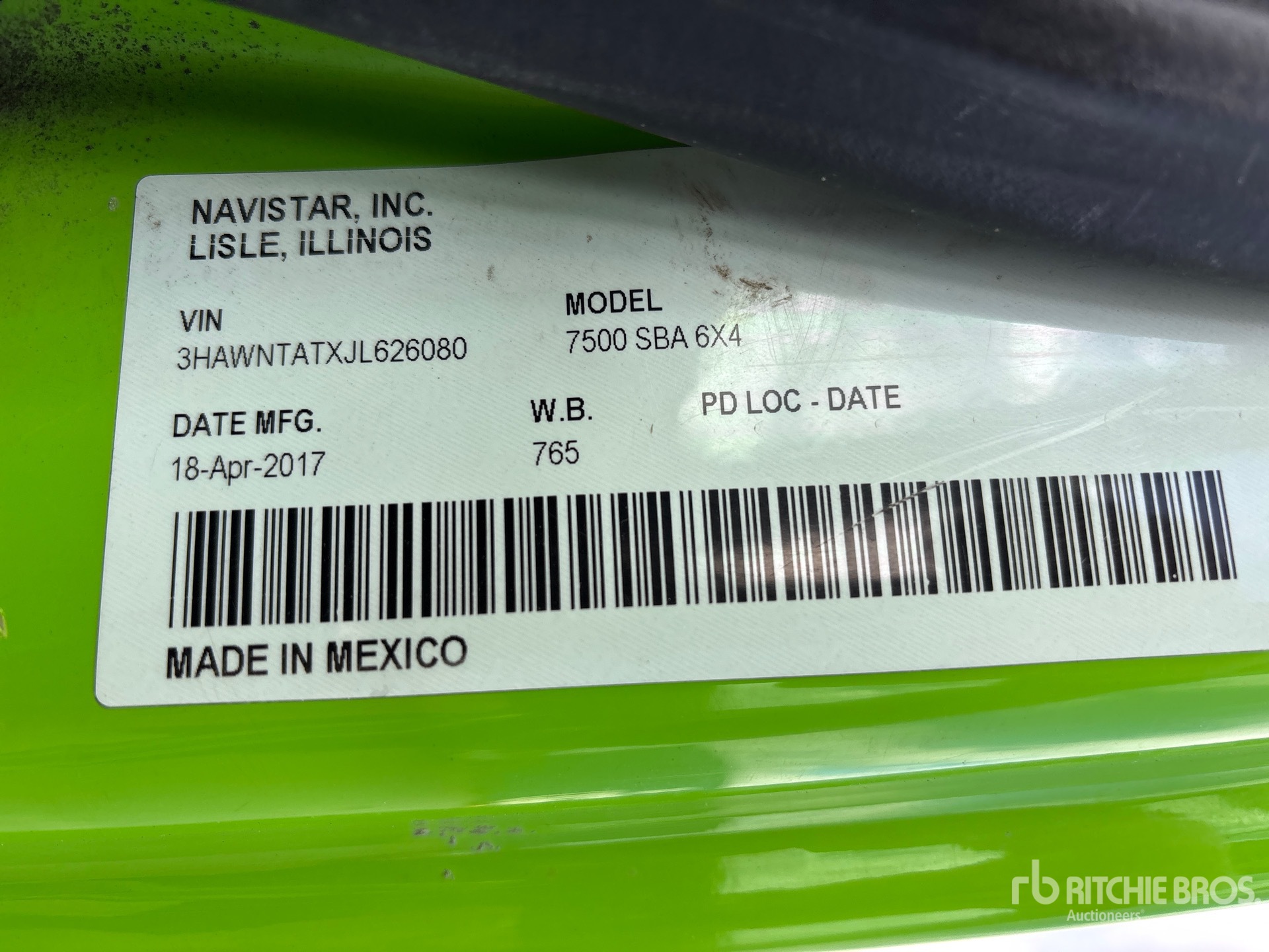 2018 International 7500