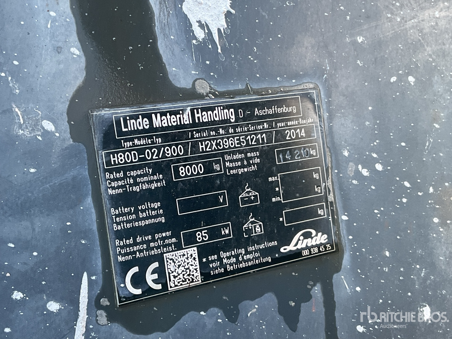 2014 Linde H80D