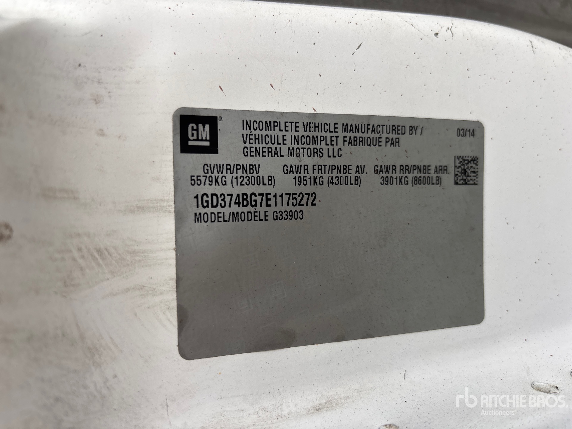 2014 GMC SAVANA G3500