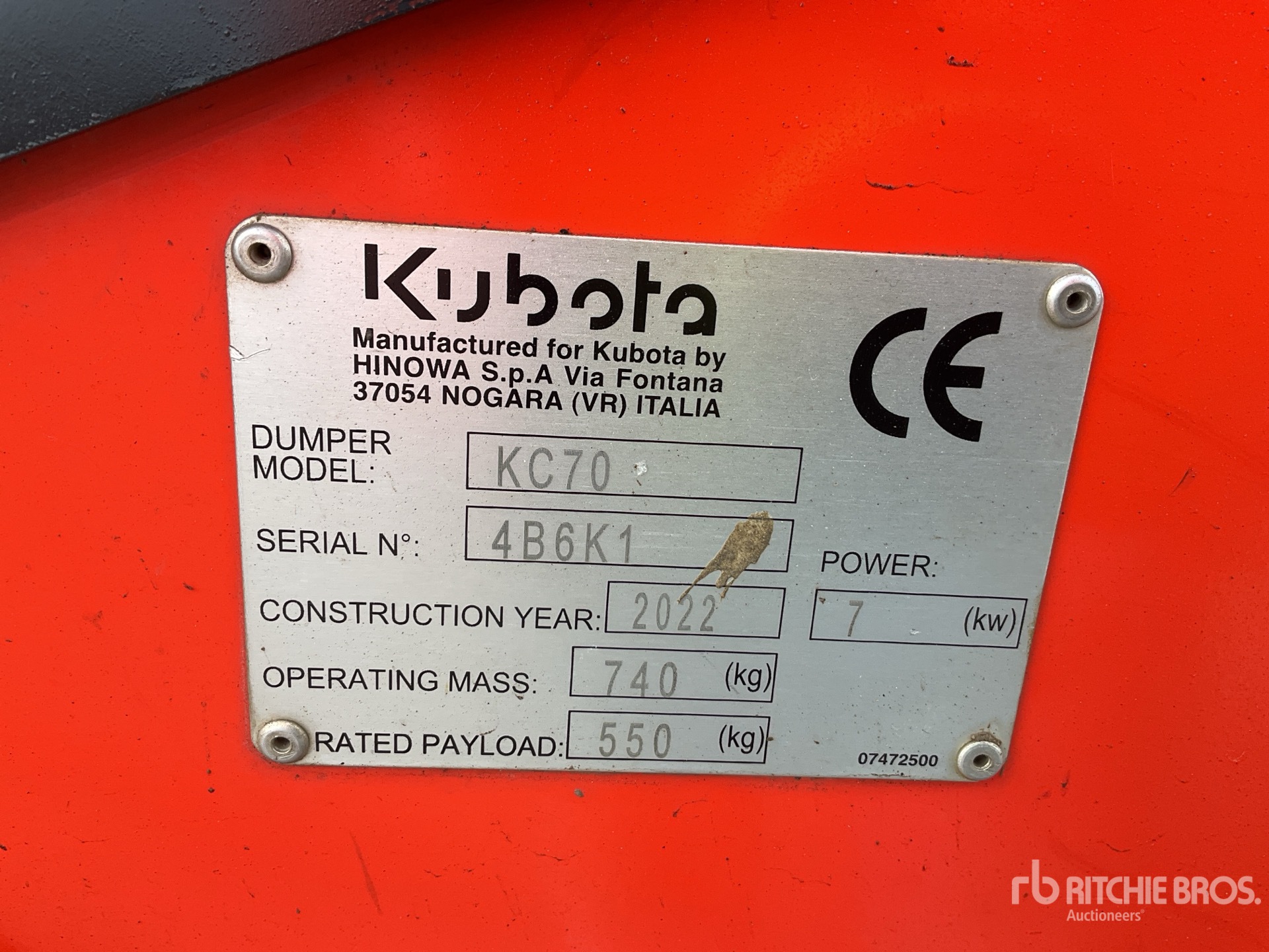 2022 Kubota KC70VHD-4