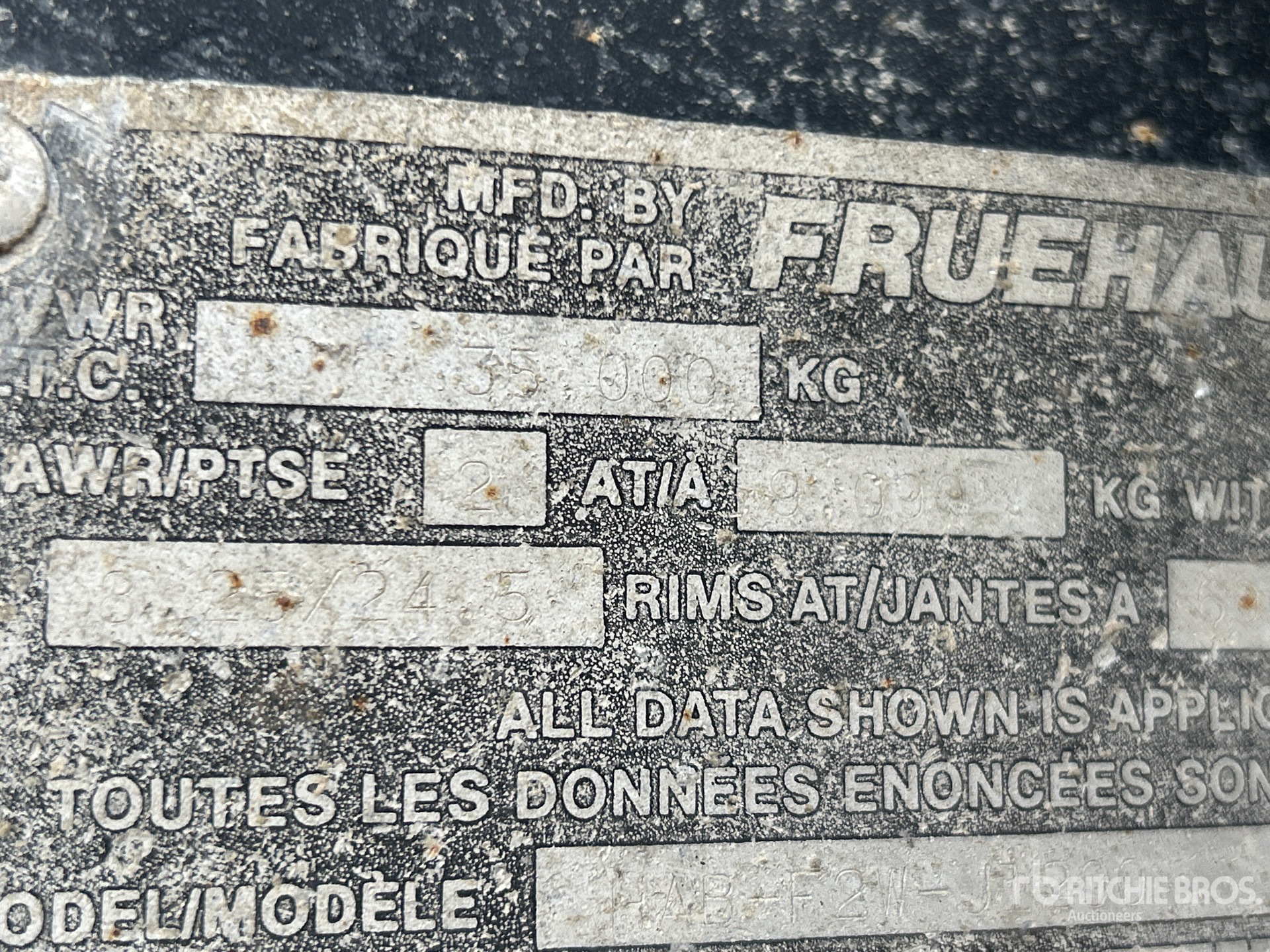 1986 Fruehauf HAB-F2W-J1200
