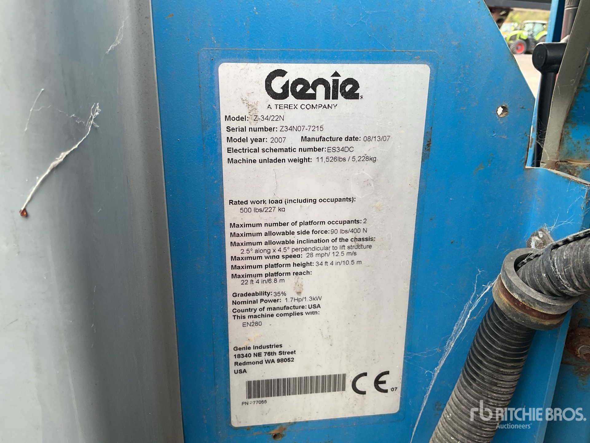 2007 Genie Z34/22N