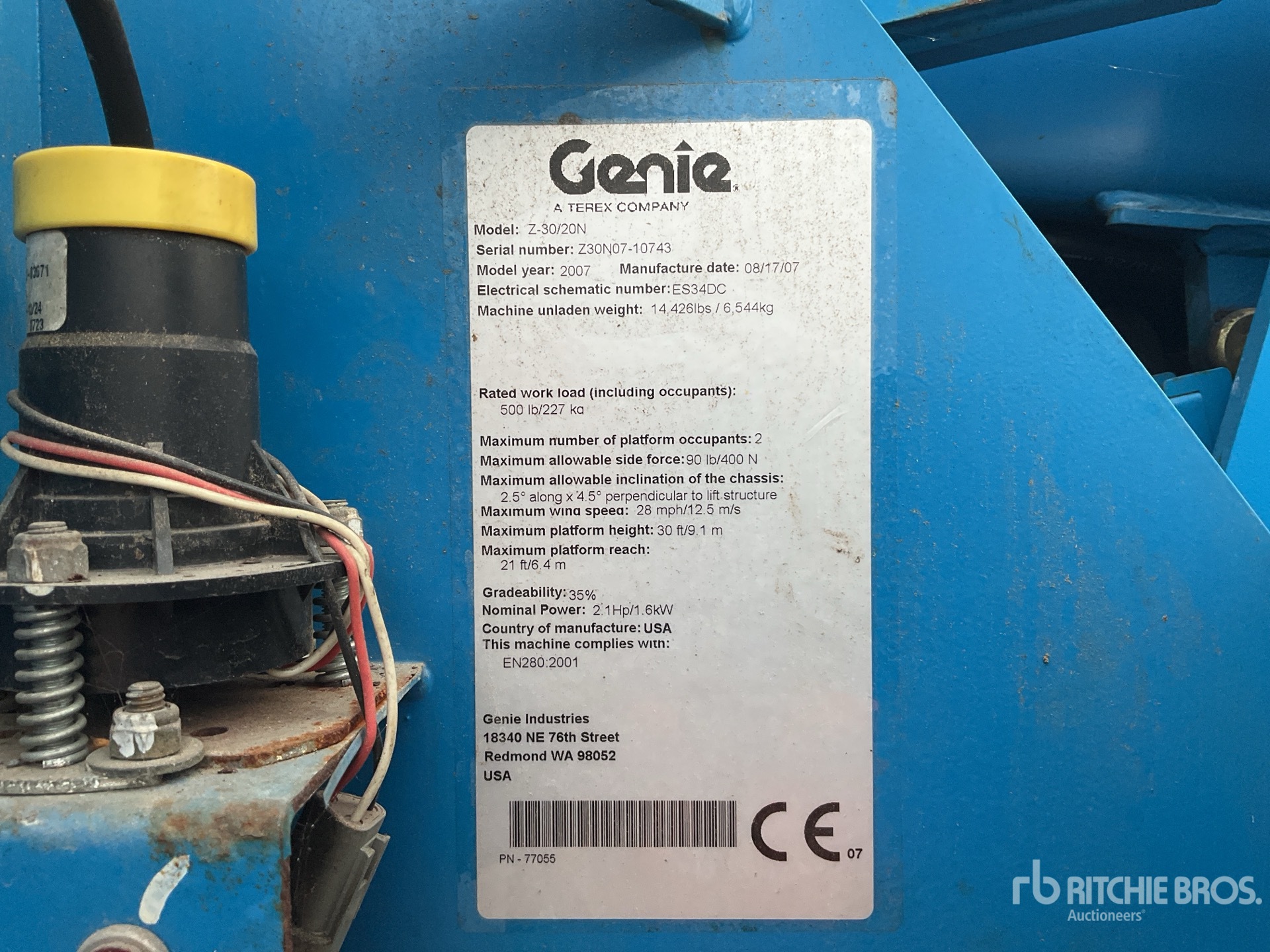 2007 Genie Z30/20N