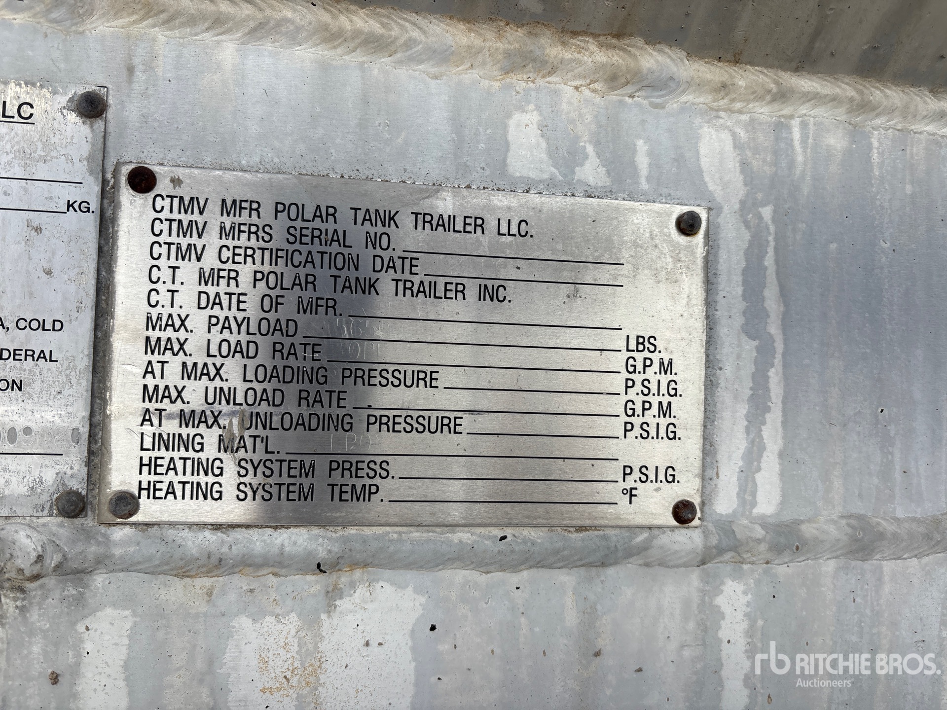 2011 Polar 8400 GAL T/A