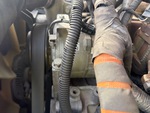 Engine with A/C Compressor