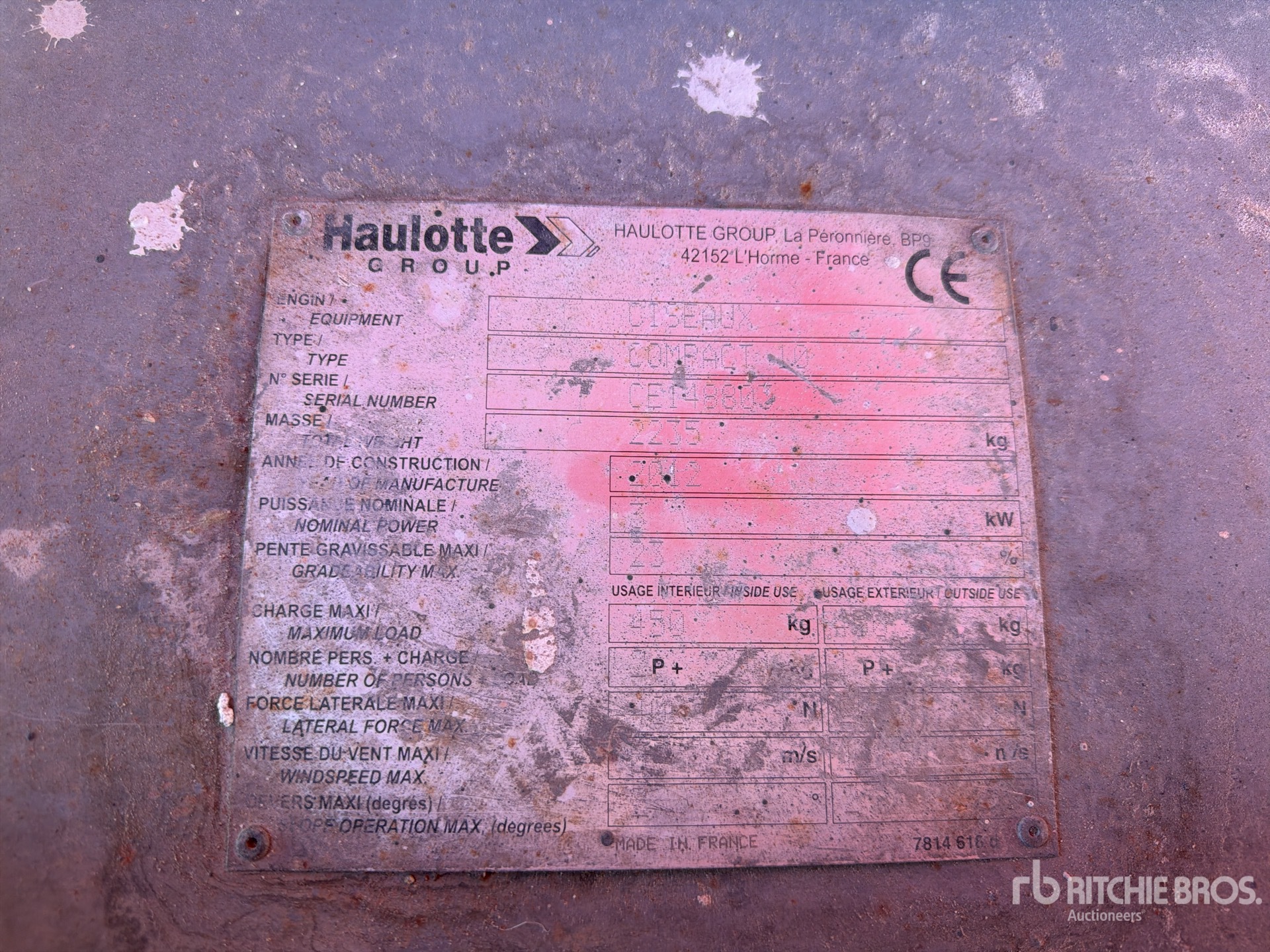 2012 Haulotte COMPACT10