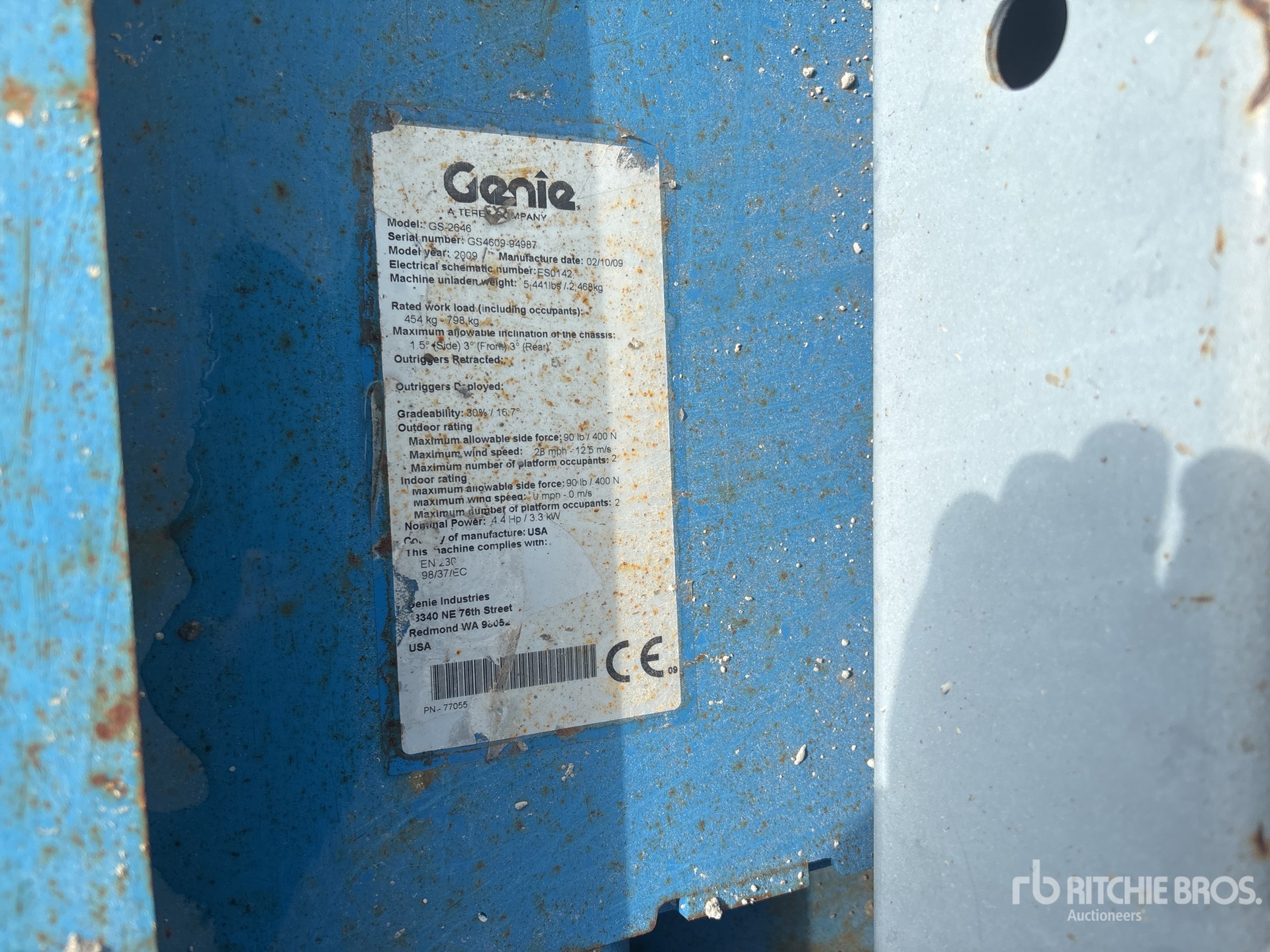2009 Genie GS-2646