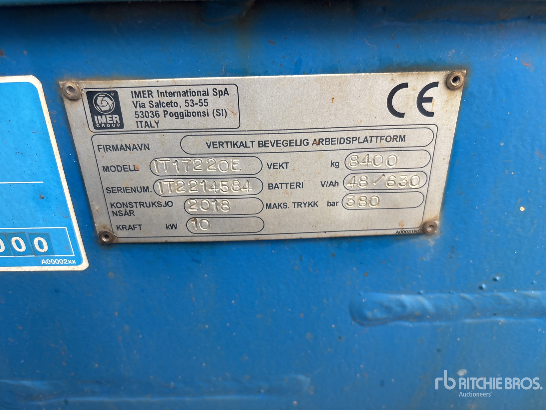2018 Imer IT17220E