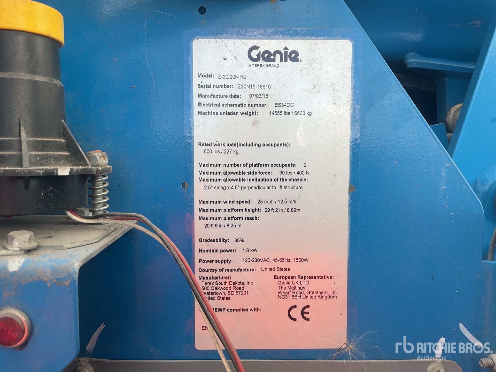 2015 Genie Z-30/20N RJ