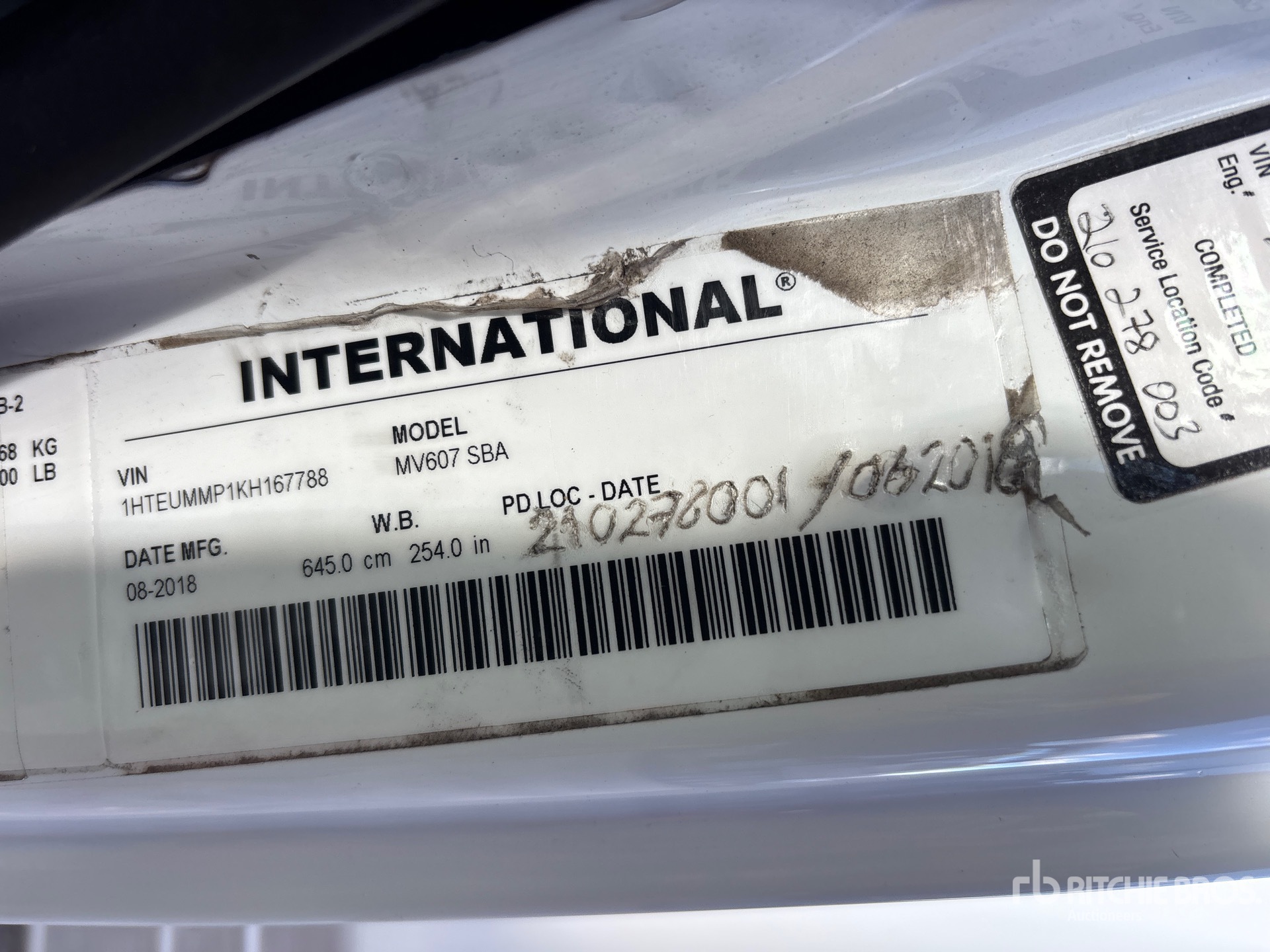 2019 International MV607