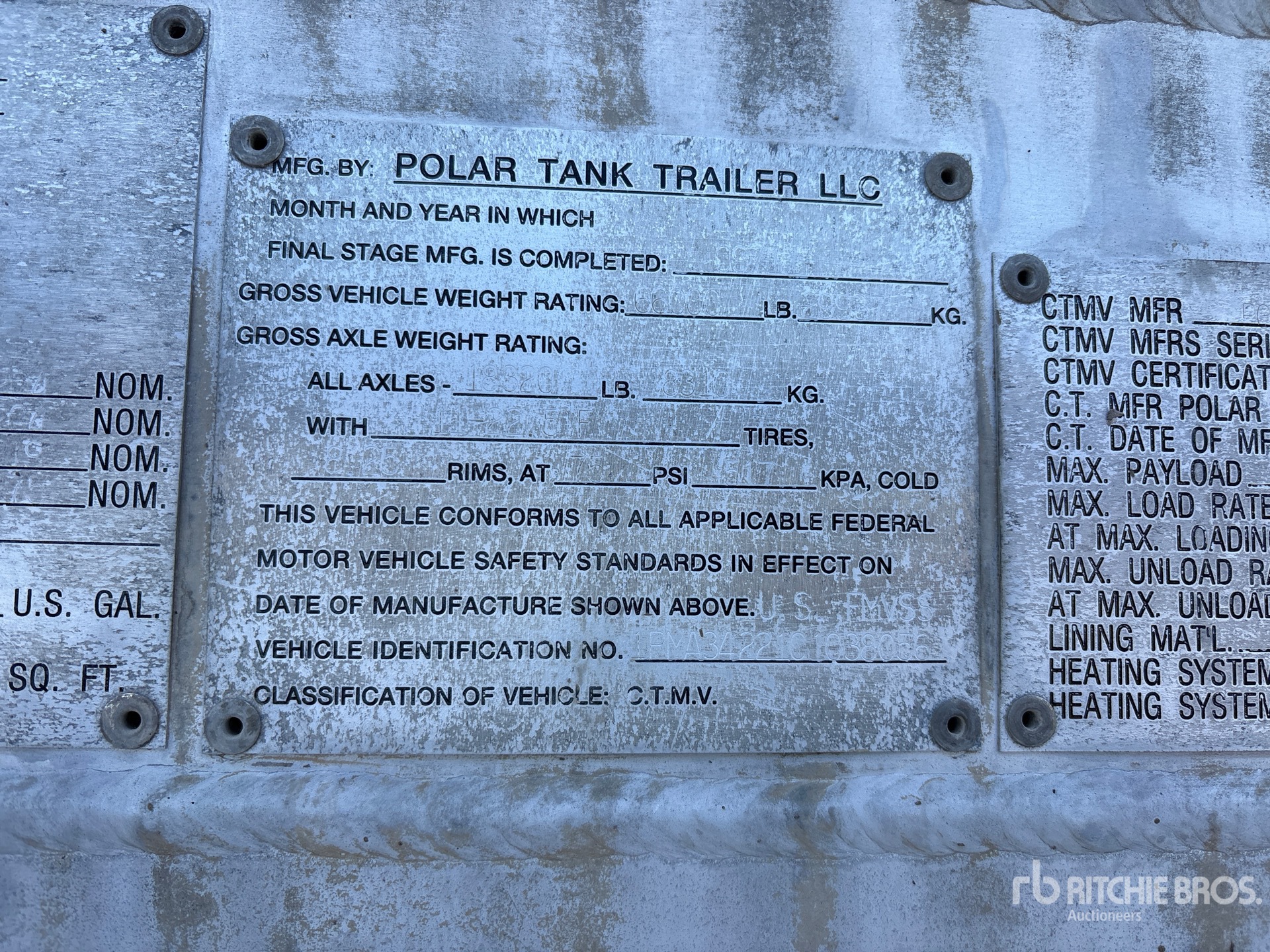 2012 Polar 8400 GAL T/A