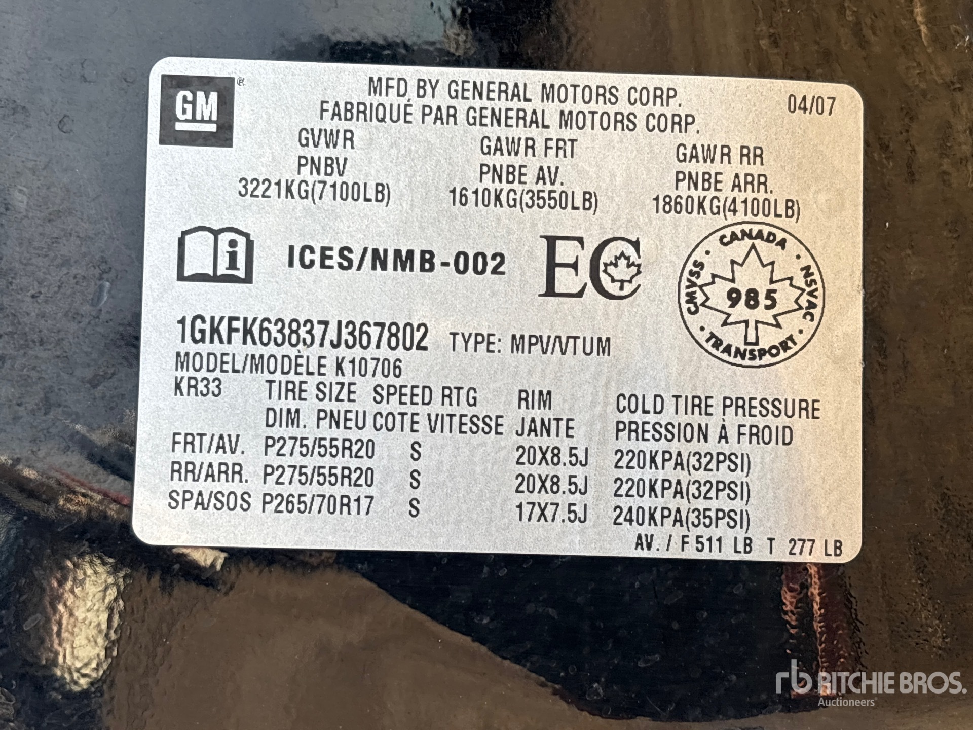 2007 GMC YUKON