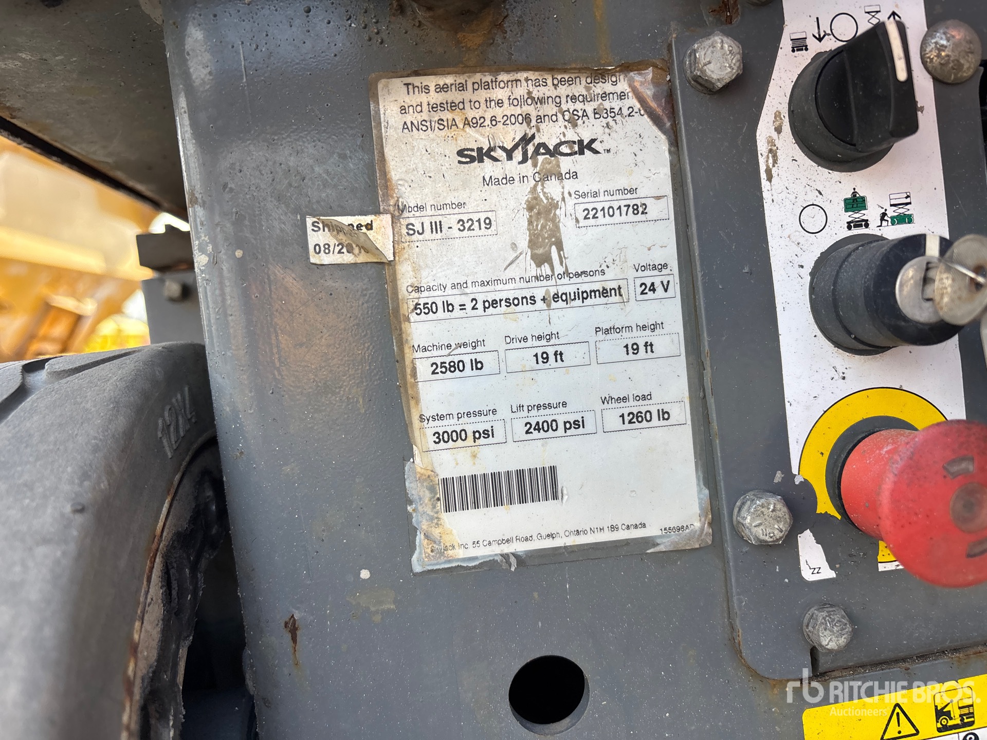 2016 Skyjack SJIII3219
