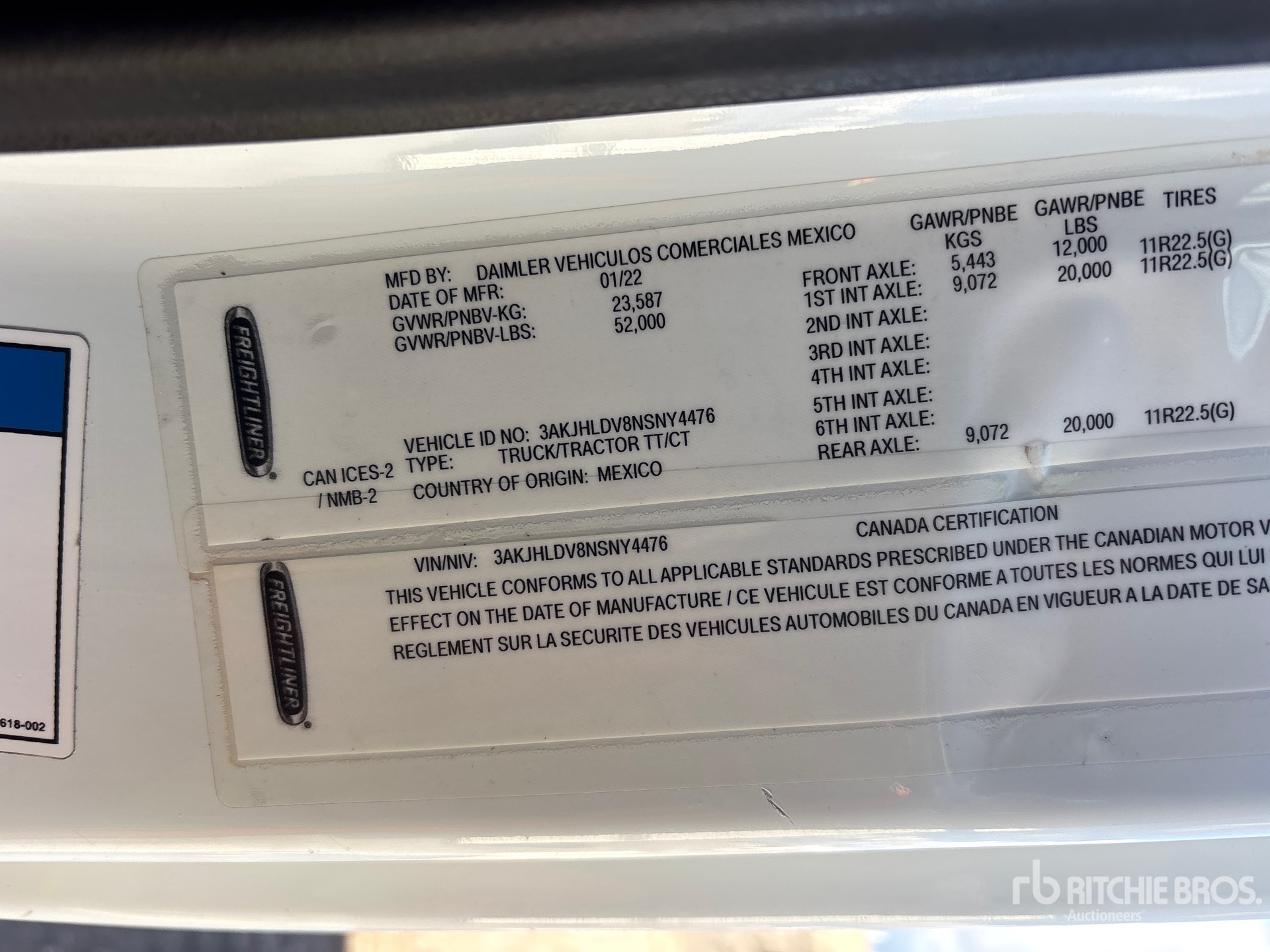2022 Freightliner CASCADIA 126