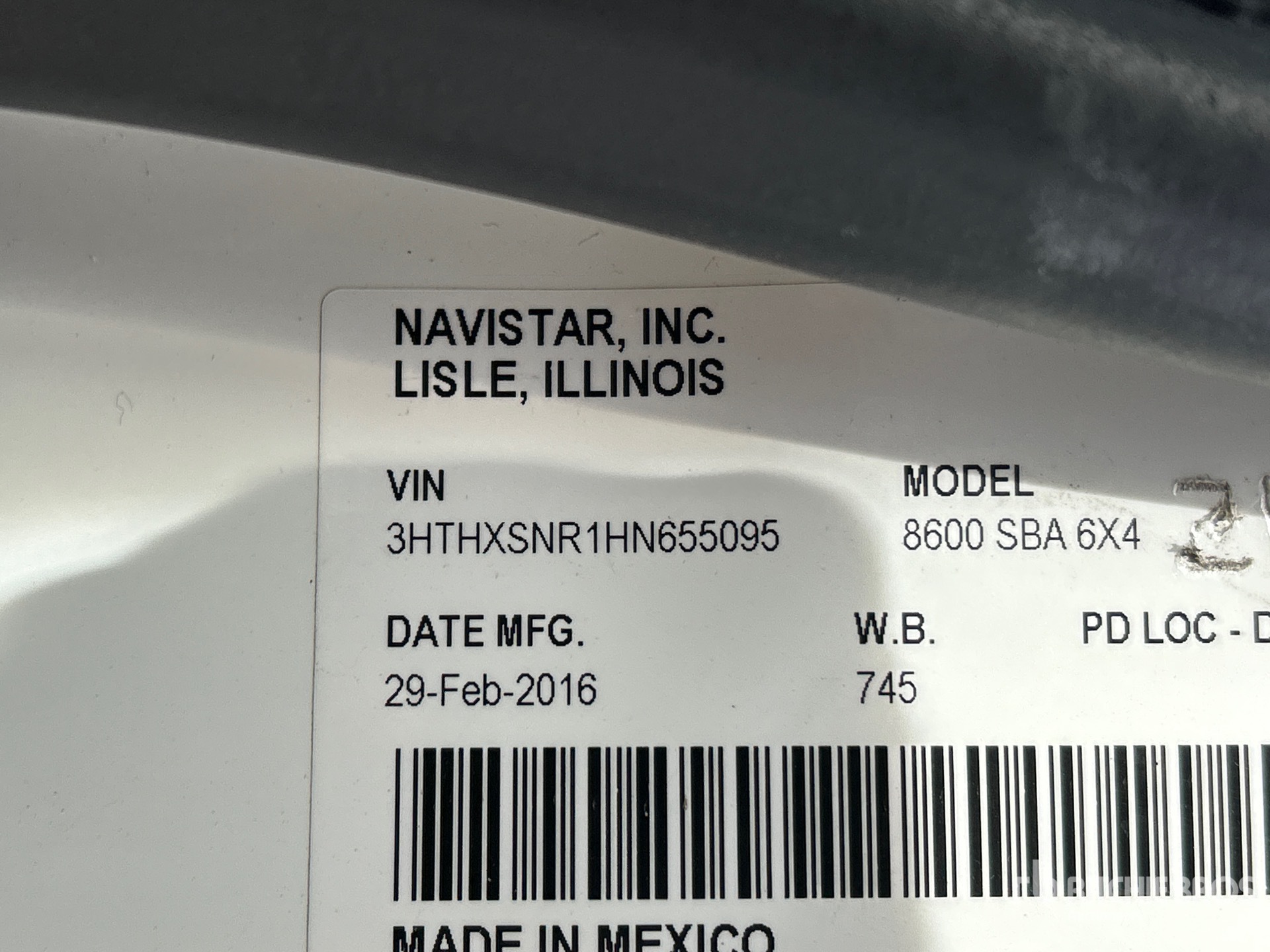 2017 International 8600