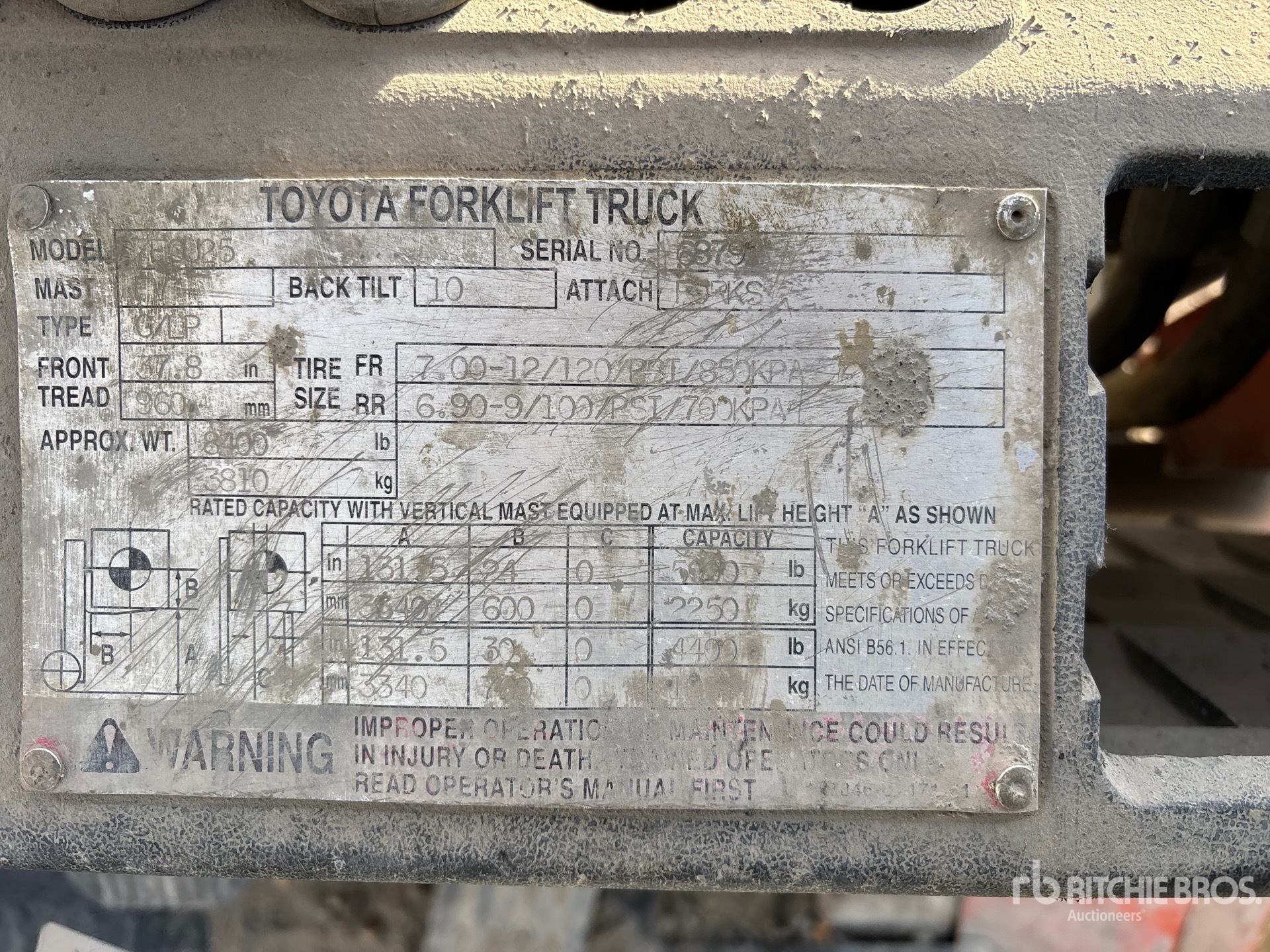 2003 Toyota 7FGU25
