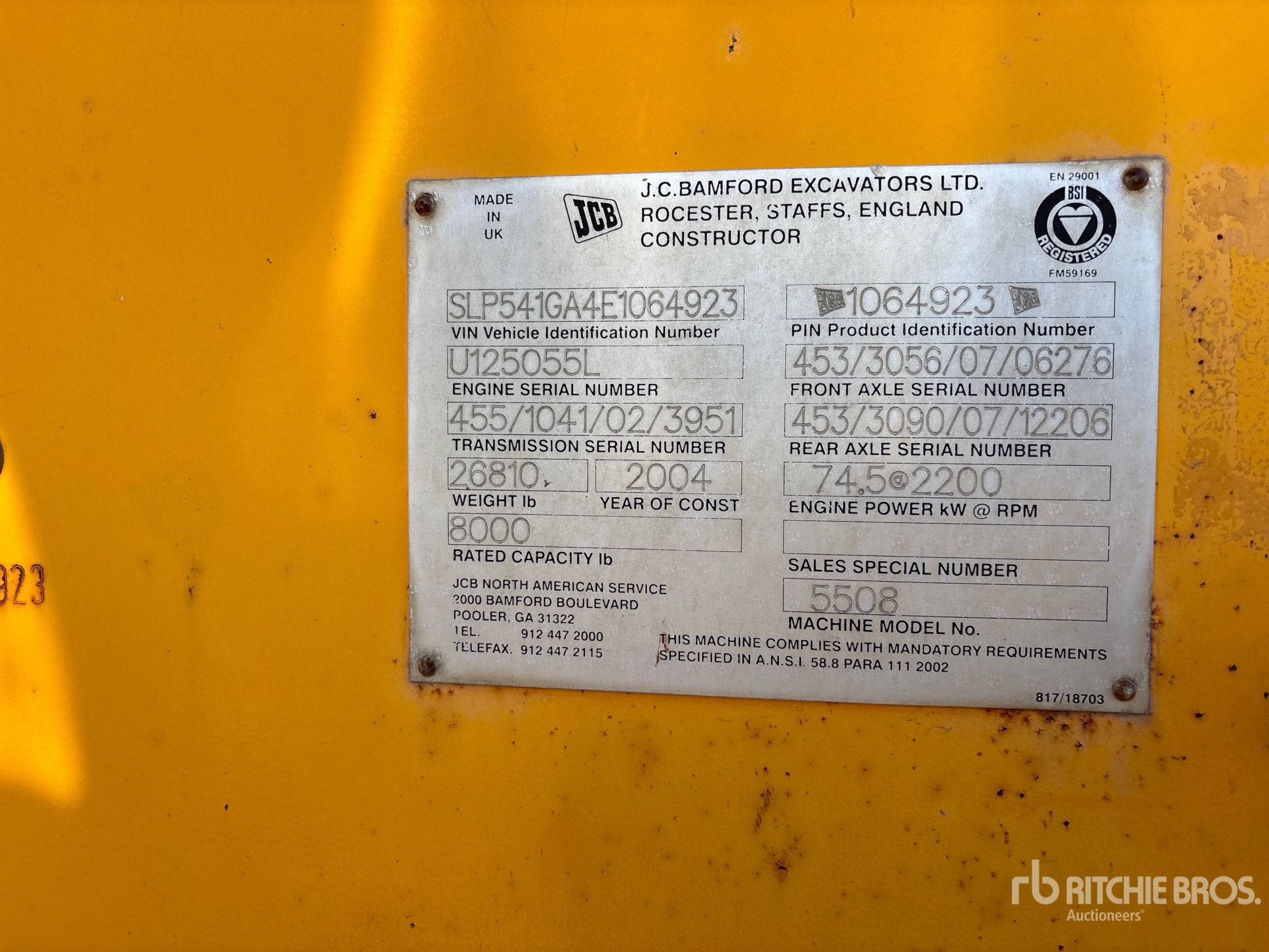 2004 JCB 5508
