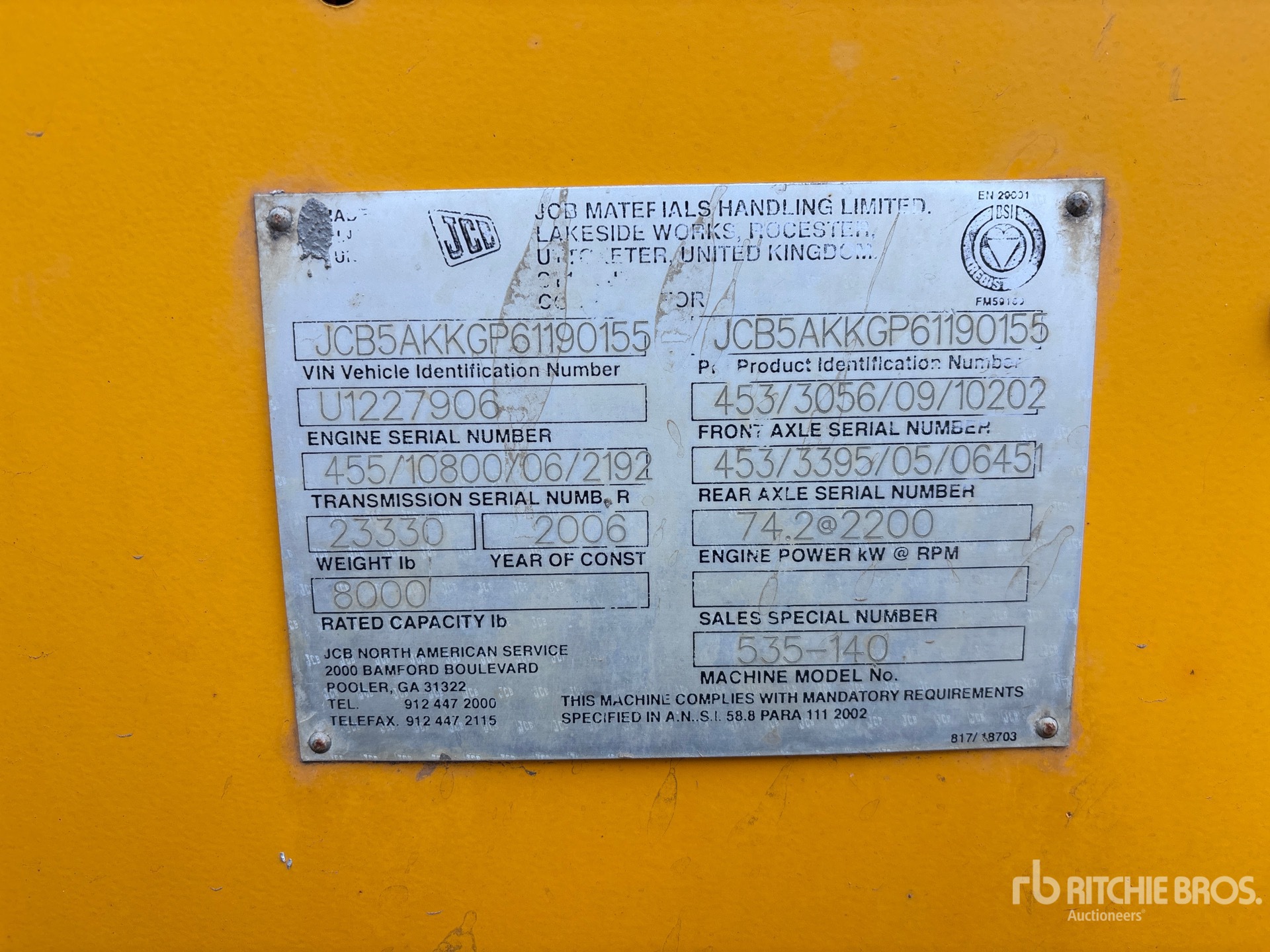 2006 JCB 535-140
