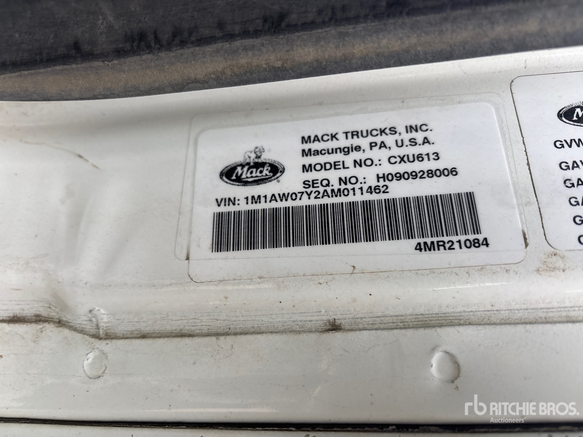 2010 Mack CXU613