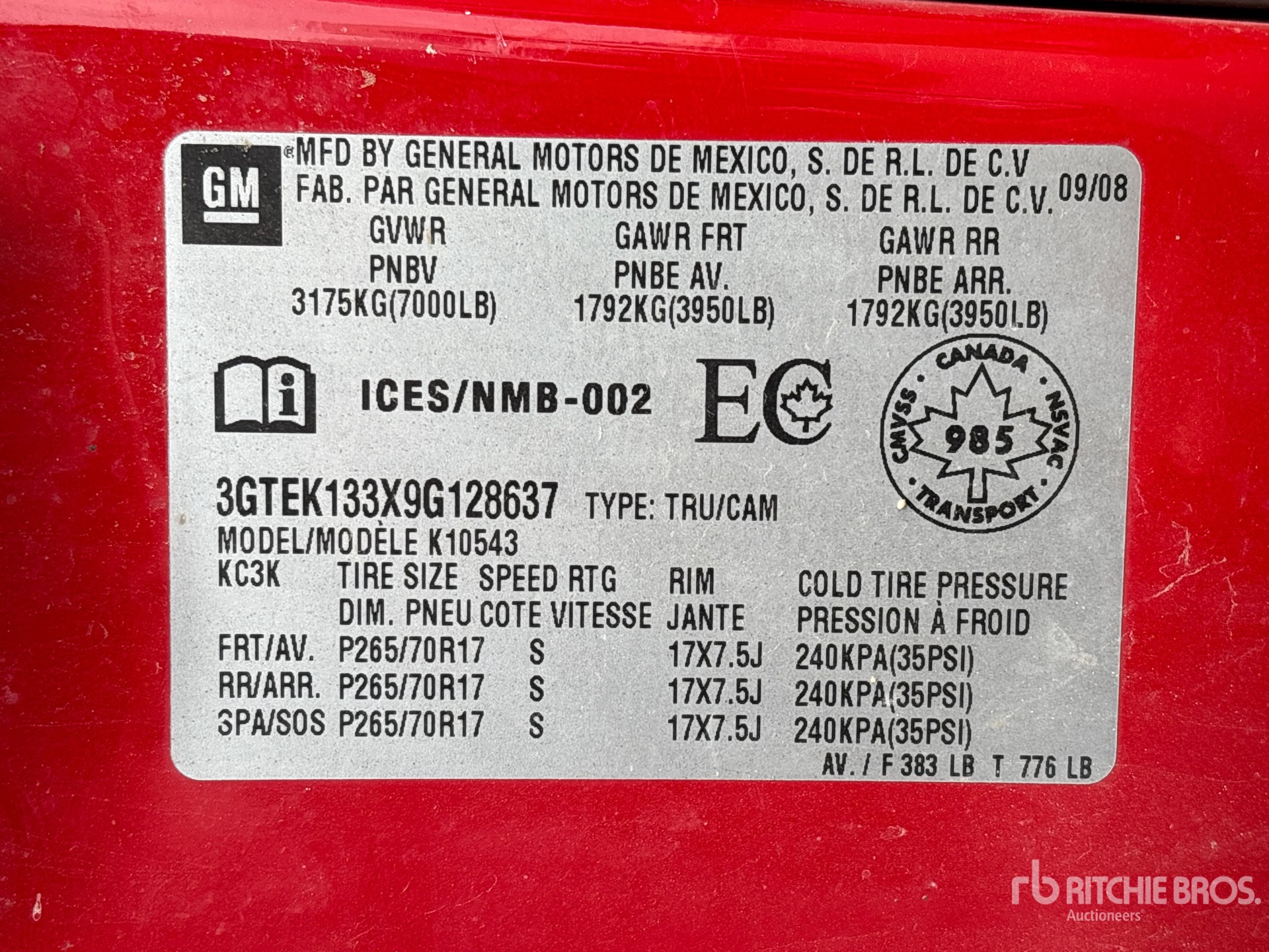 2009 GMC SIERRA 1500