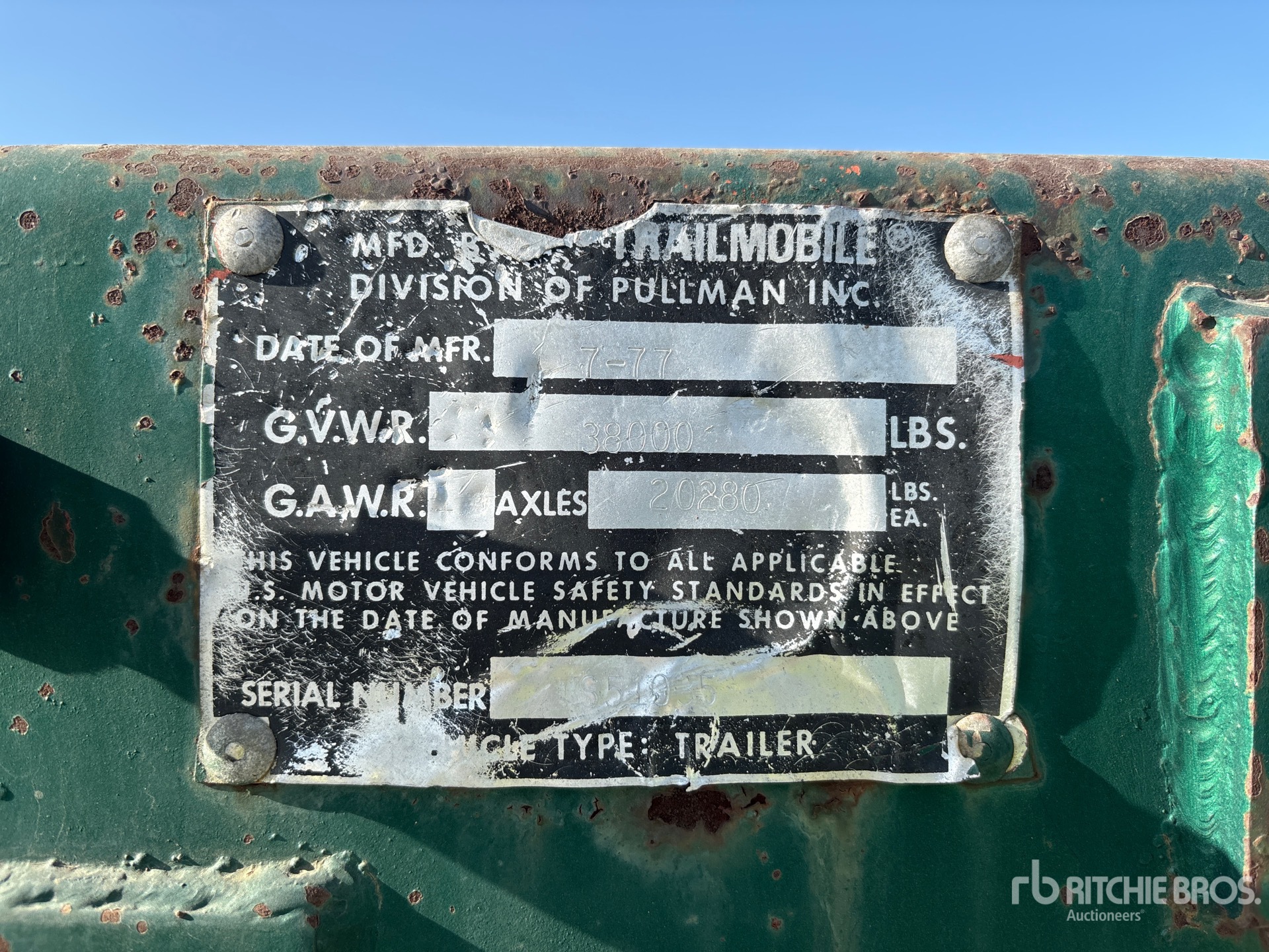 1983 Trailmobile 25 FT S/A