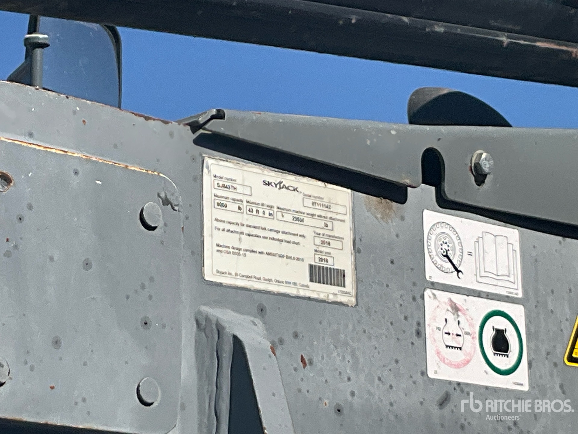 2018 Skyjack SJ843TH