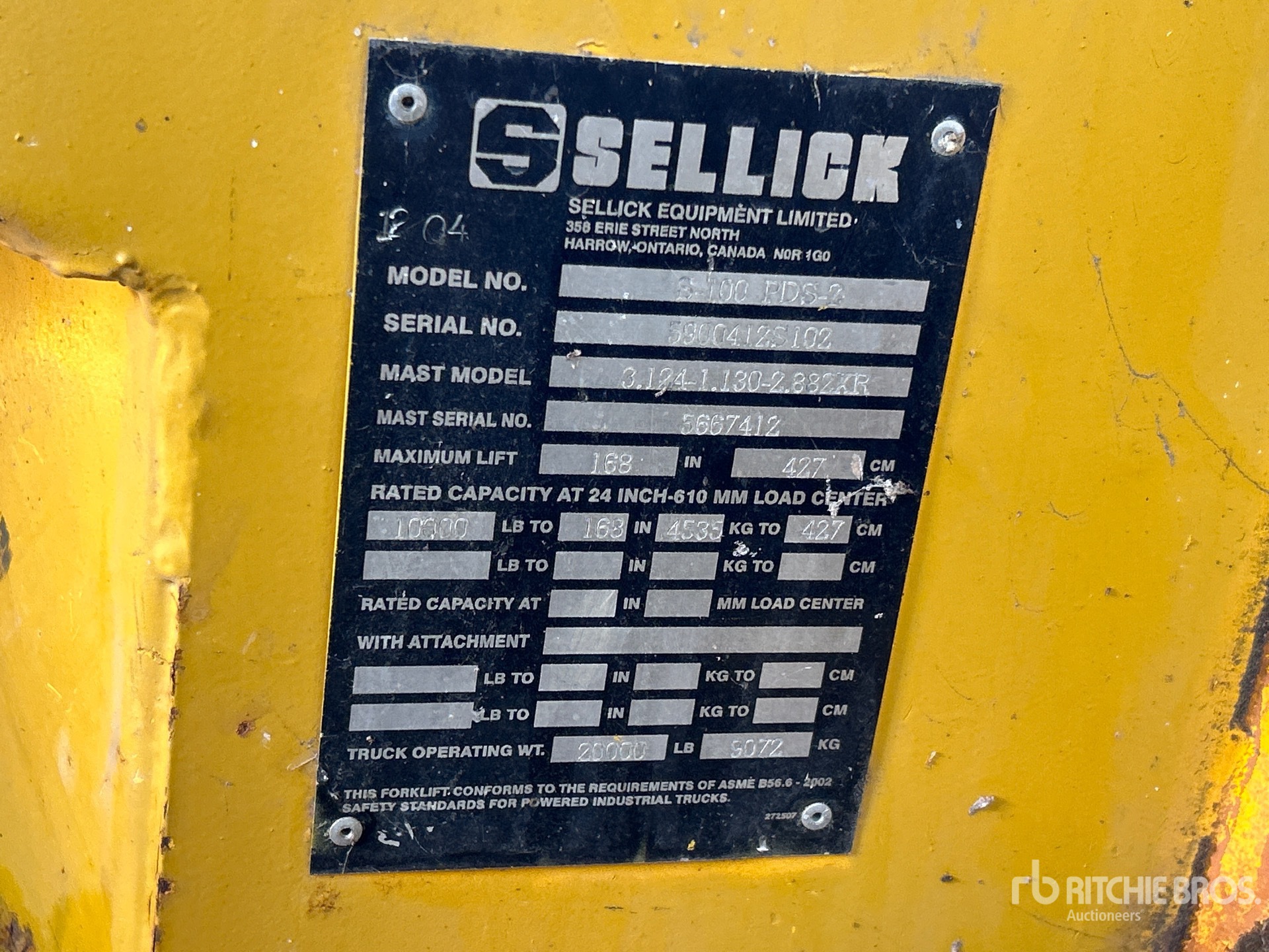 1984 Sellick S-100PDS-2