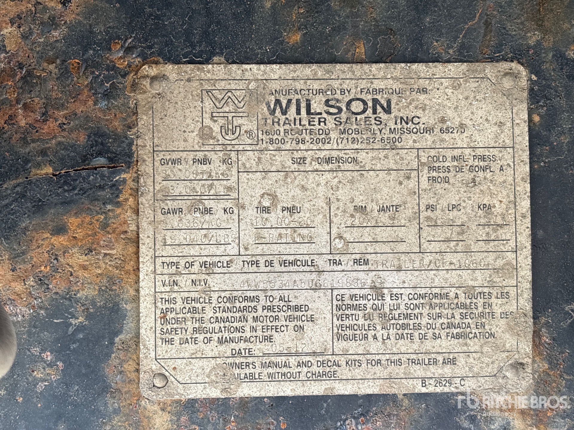 2013 Wilson 53 FT QUAD/A