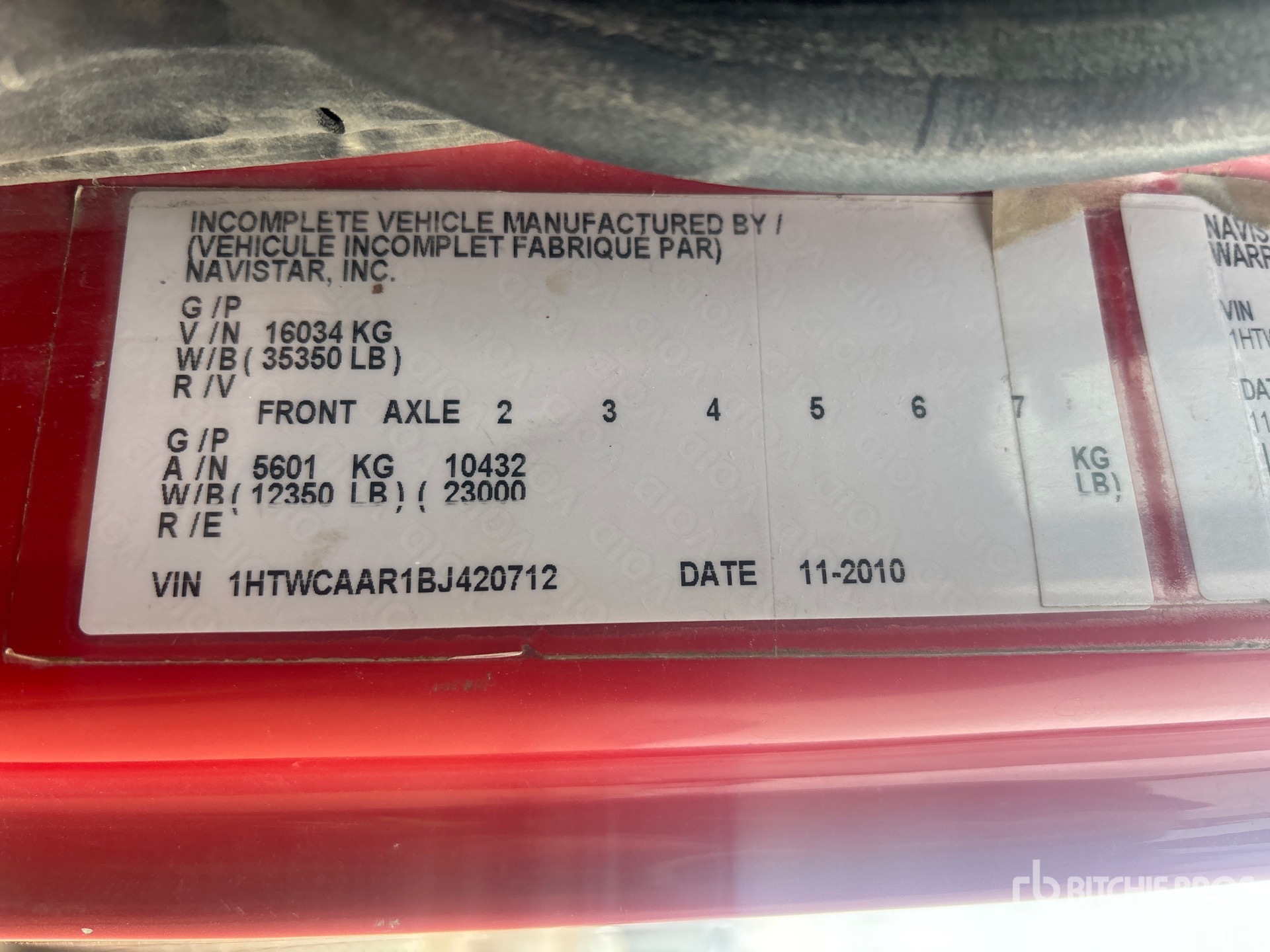 2011 International 7400 WORKSTAR