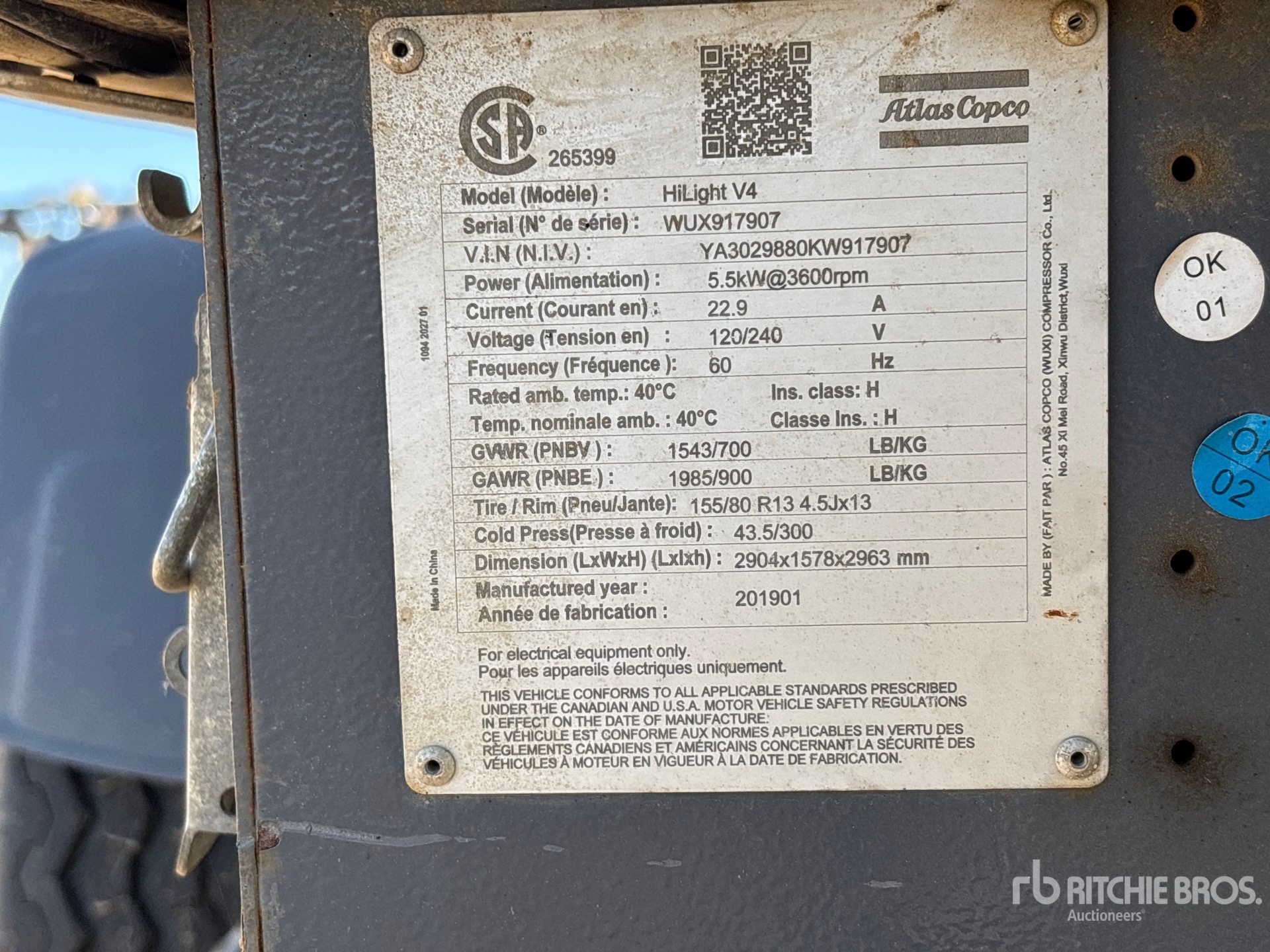 2019 Atlas Copco HILIGHT V4