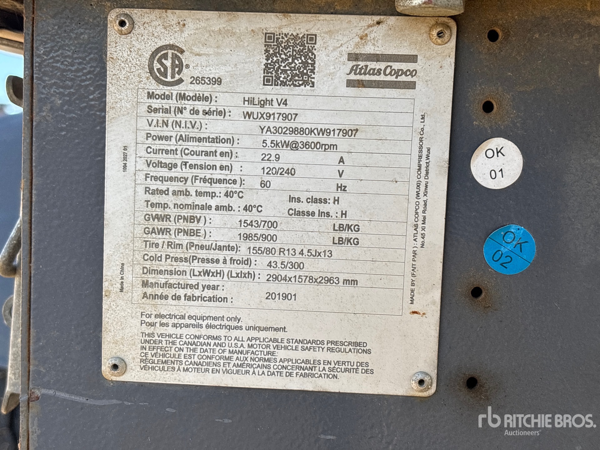2019 Atlas Copco HILIGHT V4