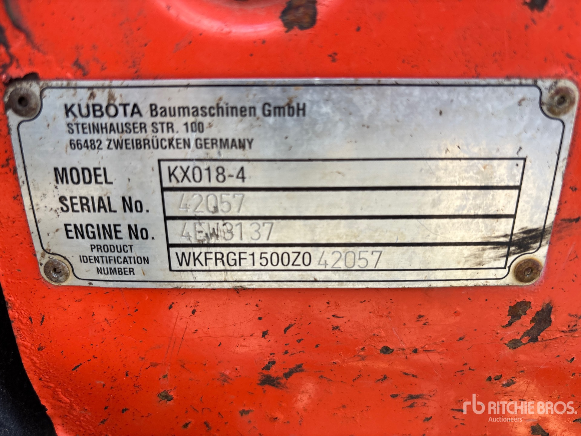 2015 Kubota KX018-4