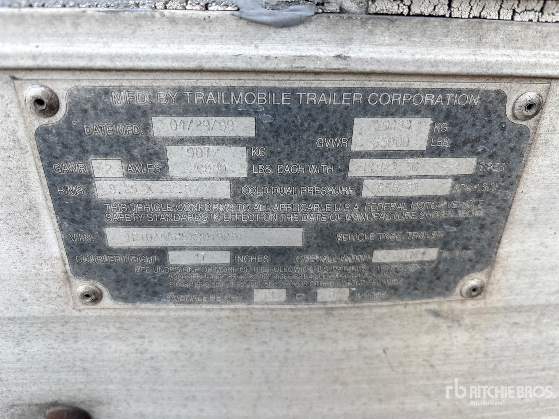 1999 Trailmobile 53 ft x 102 in T/A