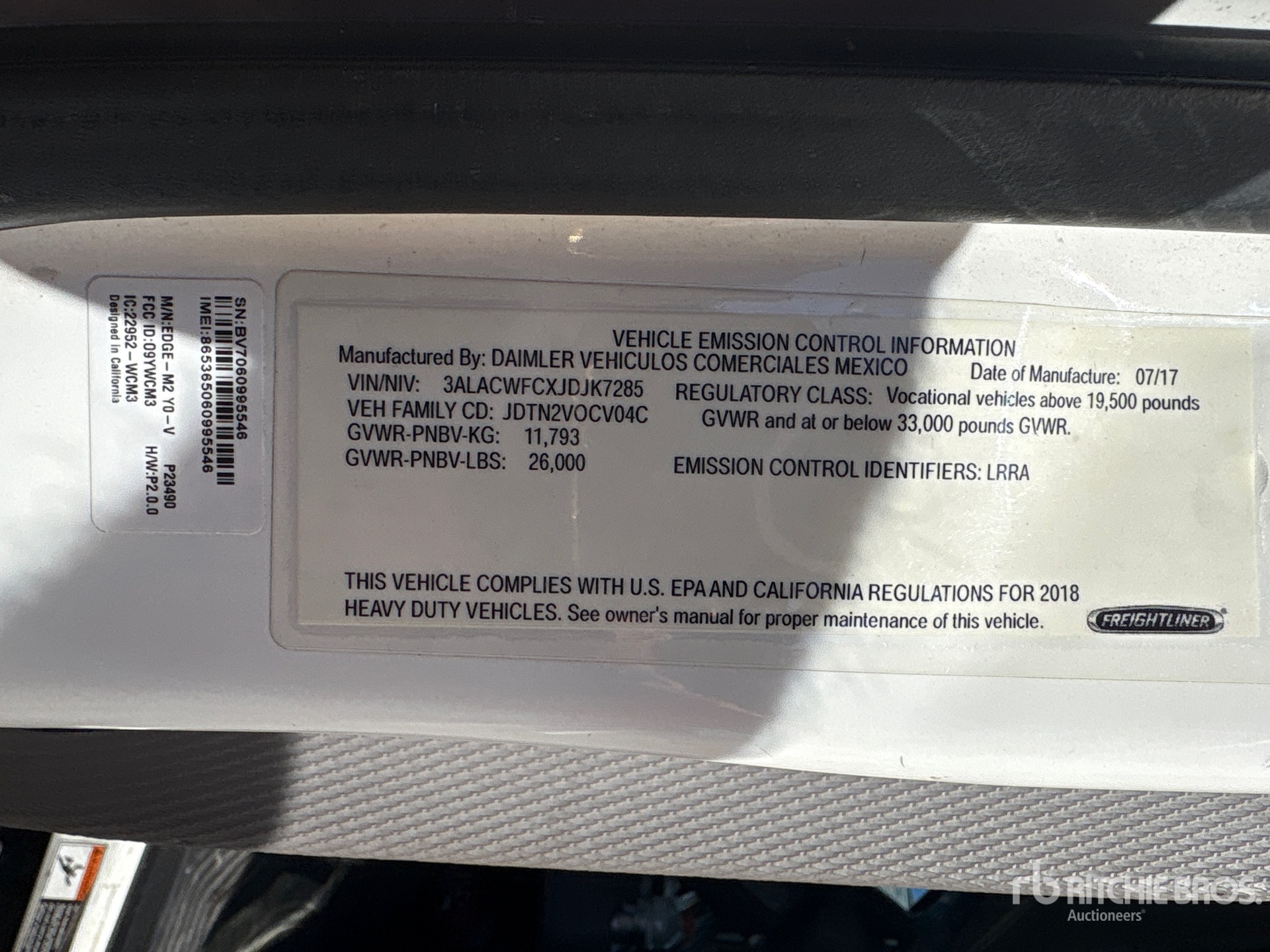 2018 Freightliner M2 106