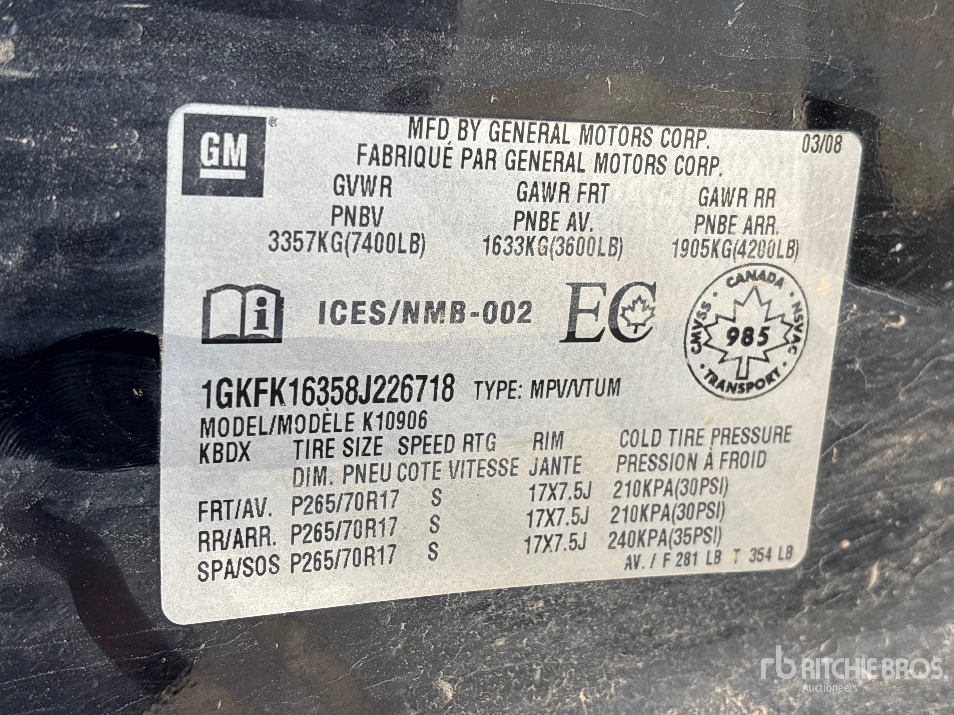 2008 GMC YUKON