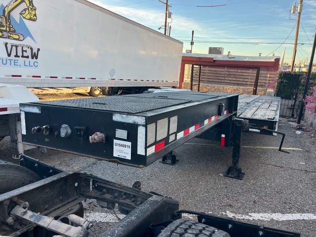 1985 Vulcan LB20 20 ton 25 ft T/A Flatbed Trailer